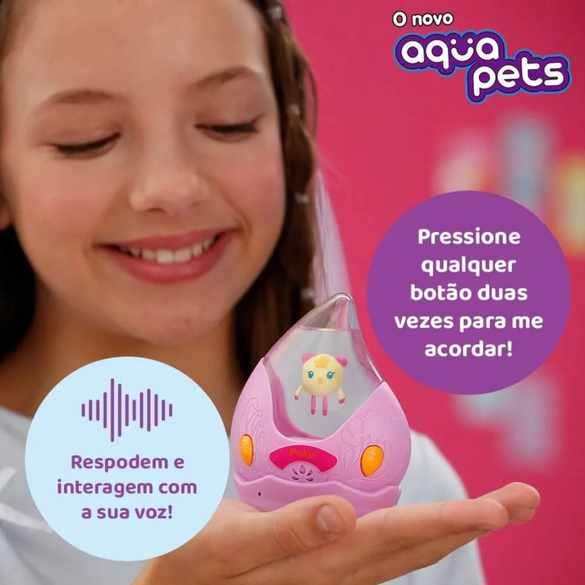Brinquedo Infantil Aquapets Pet Interativo Sortido e Unitário Multikids - BR2501