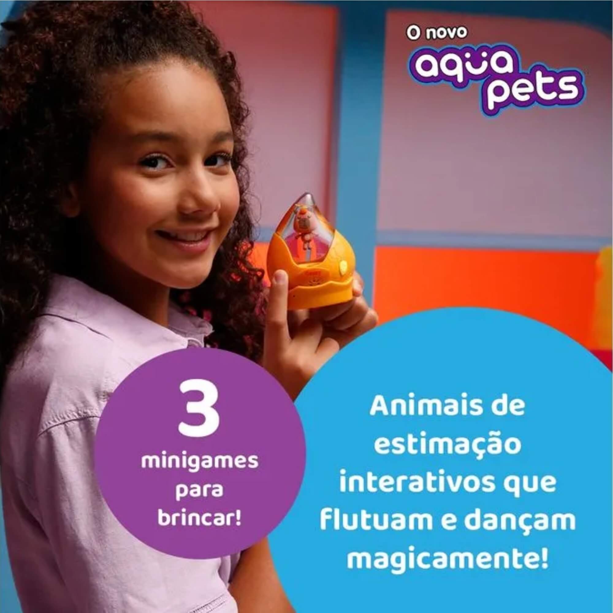 Brinquedo Infantil Aquapets Pet Interativo Sortido e Unitário Multikids - BR2501