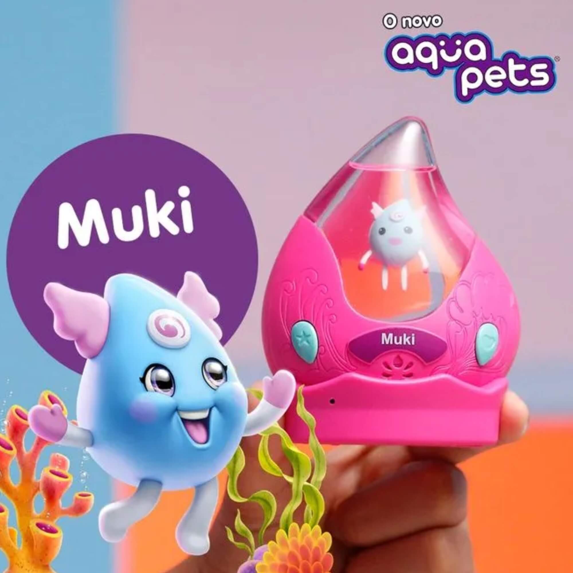 Brinquedo Infantil Aquapets Pet Interativo Sortido e Unitário Multikids - BR2501