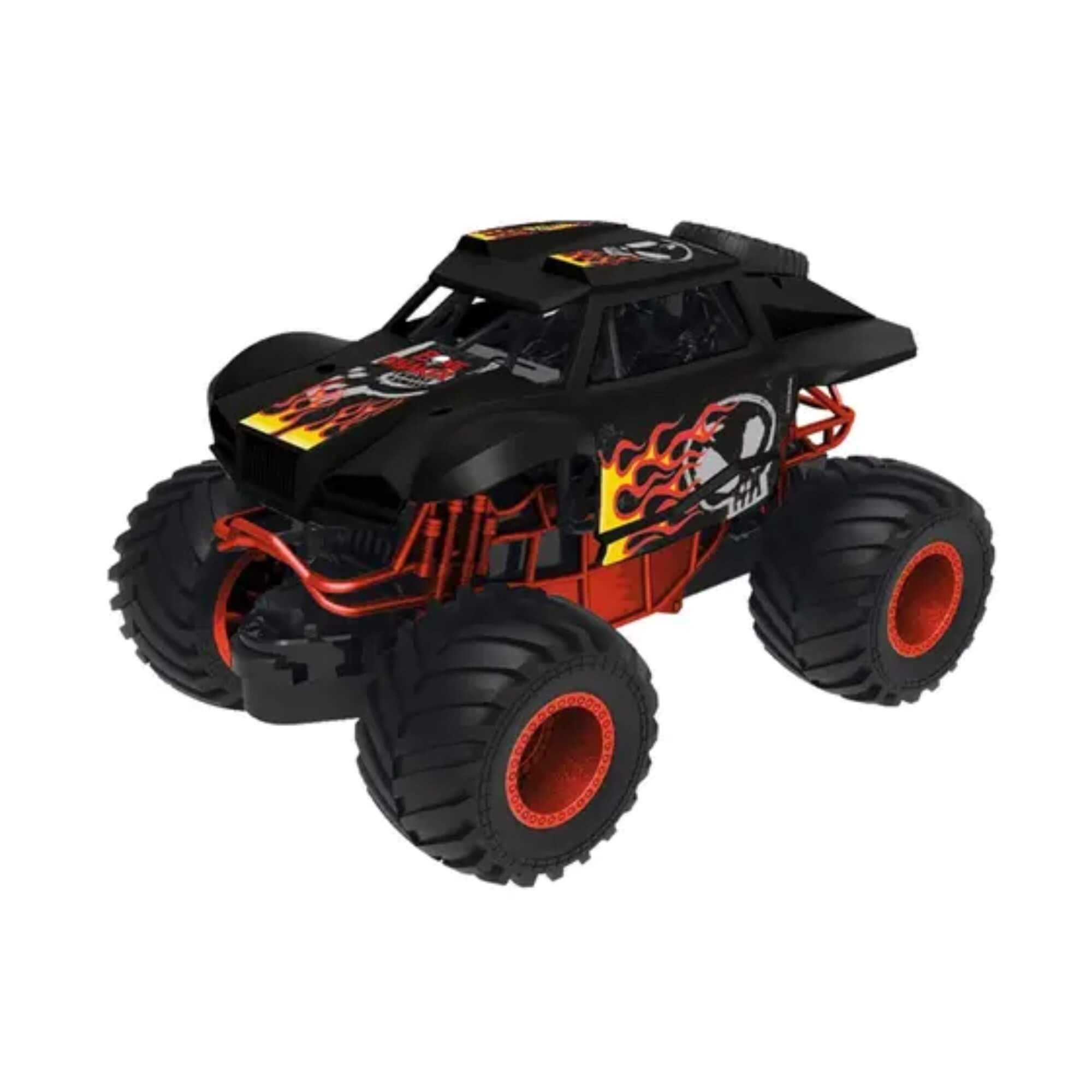 Brinquedo Infantil Hot Wheels Monster Truck Rocket 1:24 c/ Luz e Som Multikids - BR2529