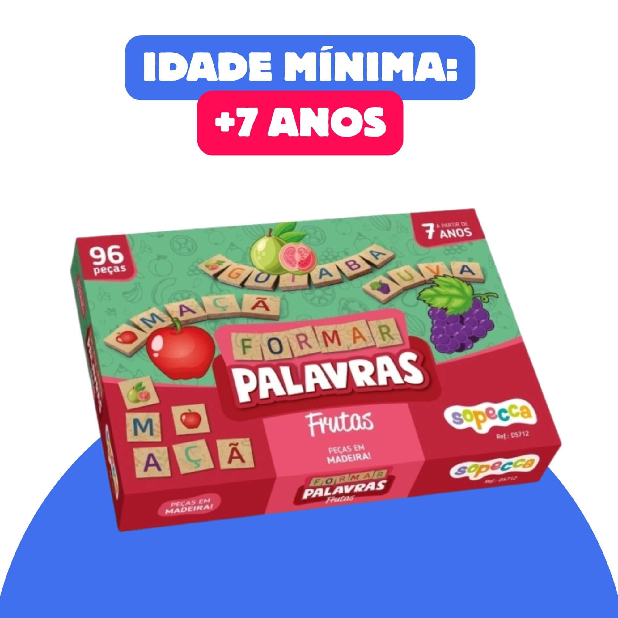 Jogo Infantil Educativo Formar Palavras Frutas Sopecca - DS712