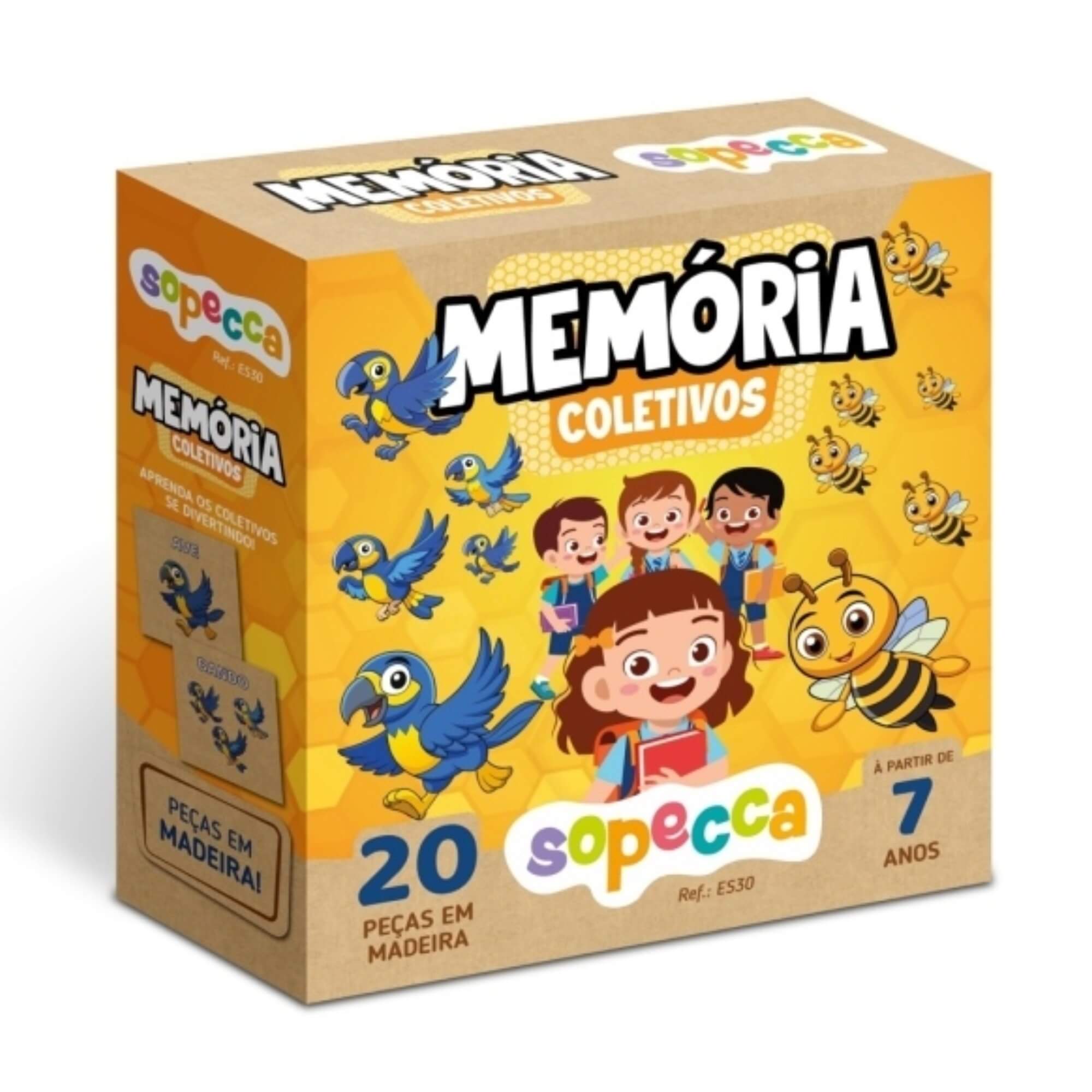 Jogo da Memória Infantil Memória Coletivos Sopecca - ES30