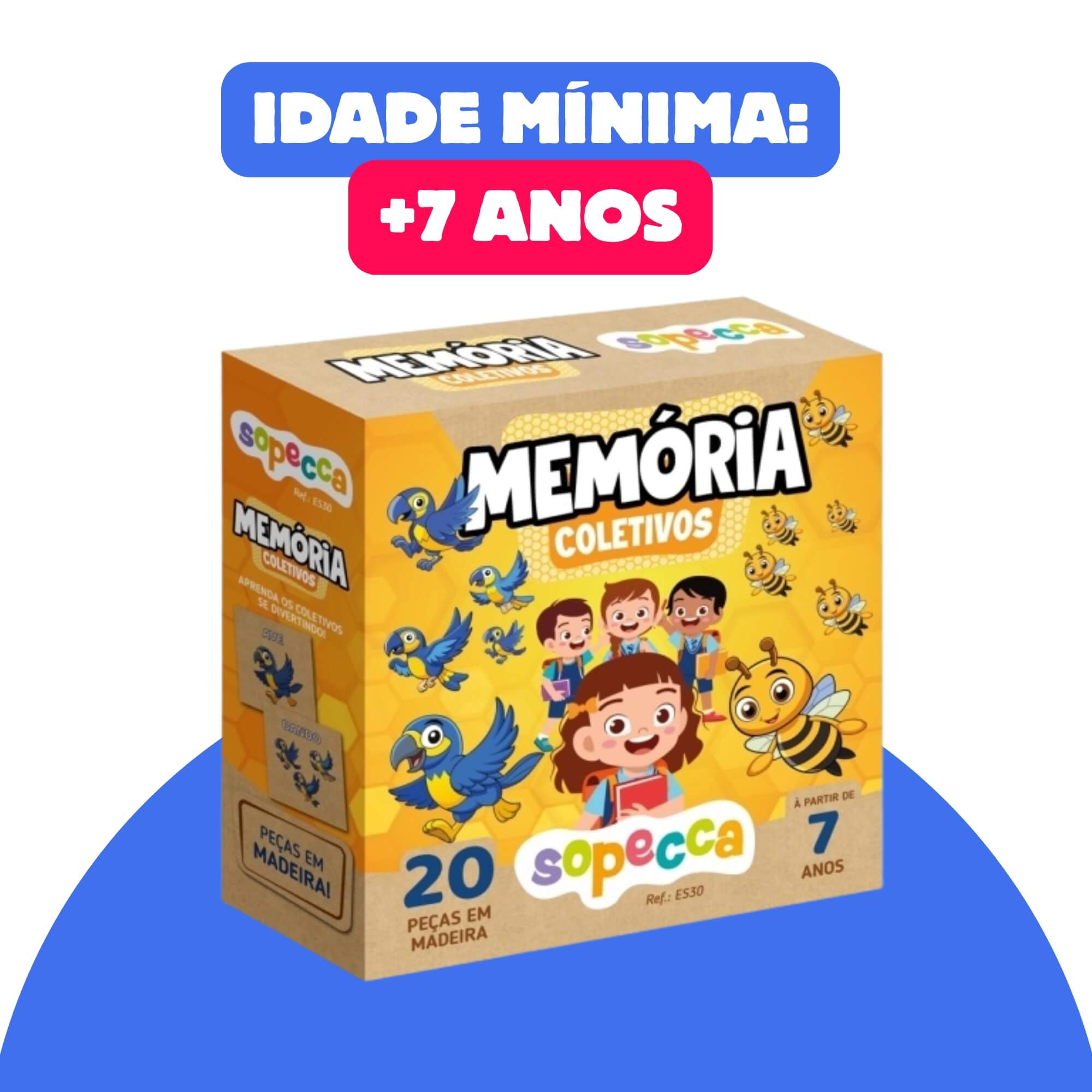 Jogo da Memória Infantil Memória Coletivos Sopecca - ES30