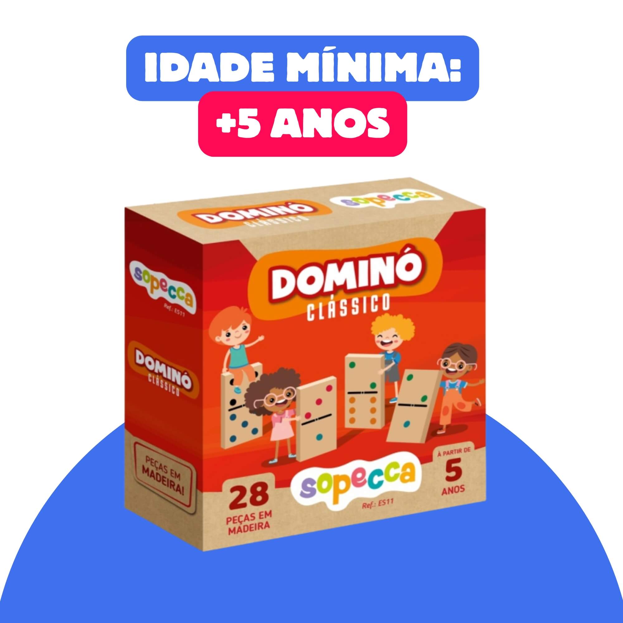 Jogo Infantil Dominó Clássico Sopecca - ES11