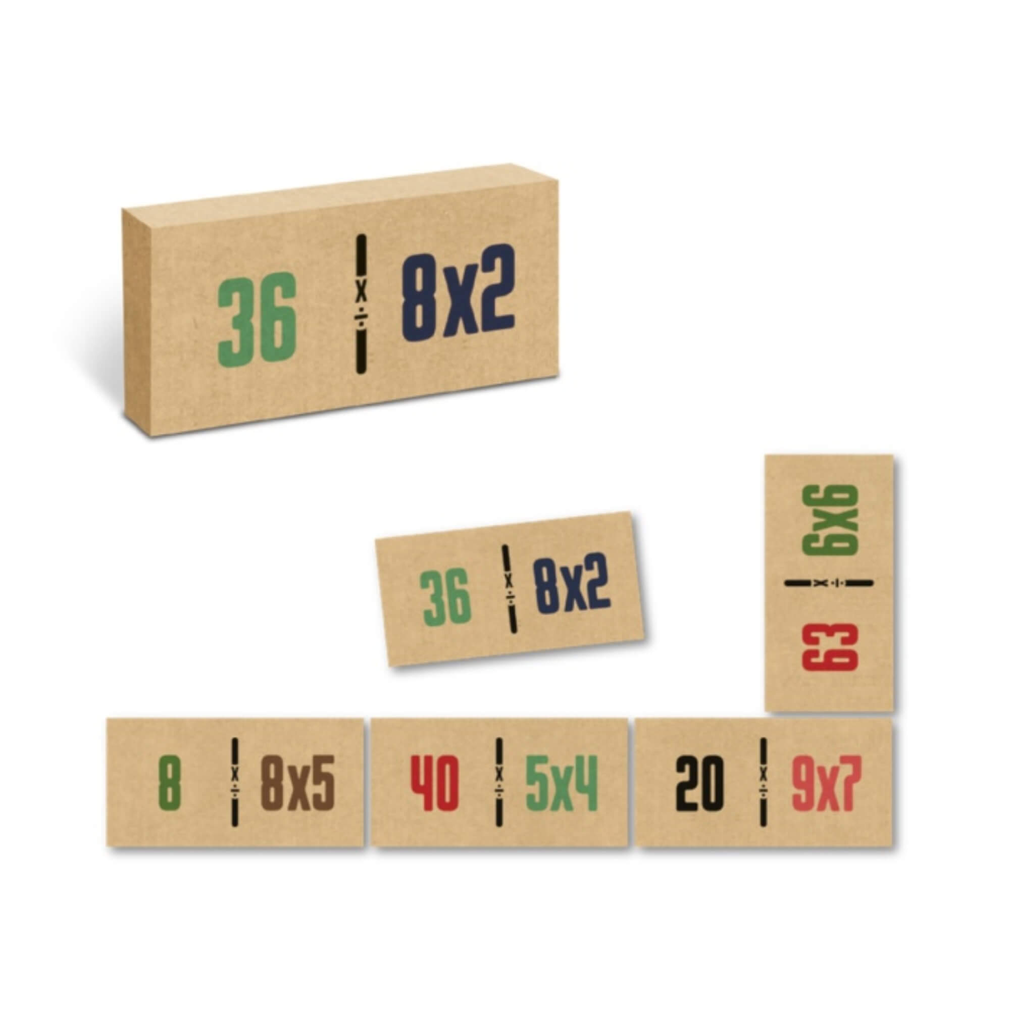 Jogo Infantil Educativo Dominó Multiplicação e Divisão Sopecca - ES13
