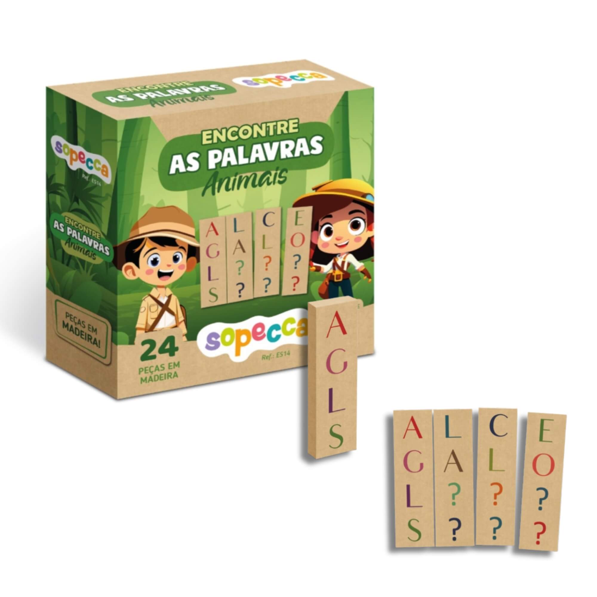 Jogo Infantil Educativo Encontre as Palavras Animais Sopecca - ES14