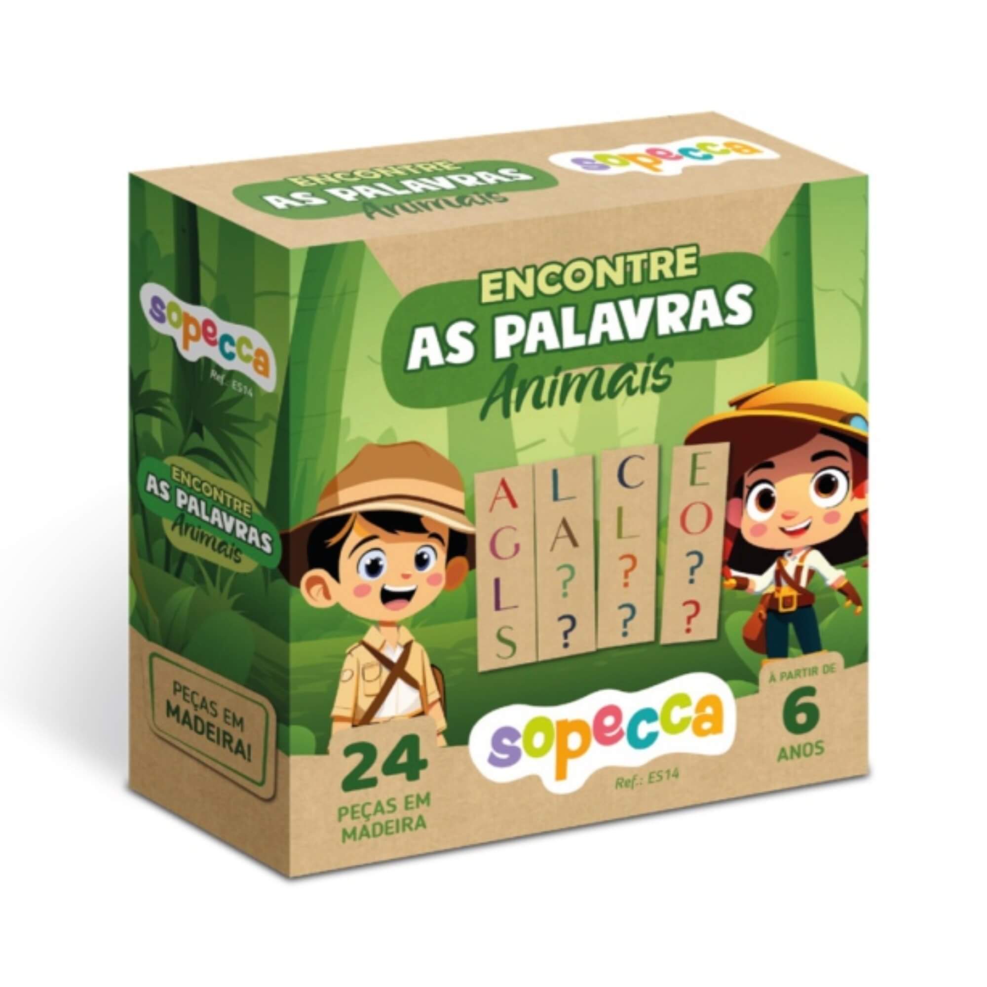 Jogo Infantil Educativo Encontre as Palavras Animais Sopecca - ES14