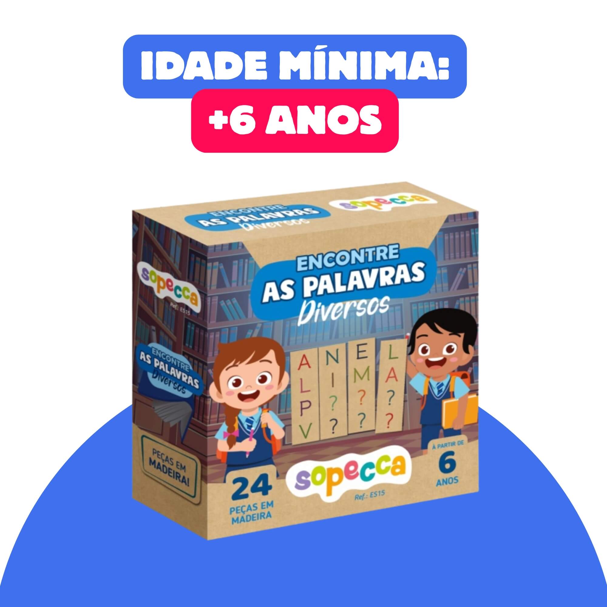 Jogo Infantil Educativo Encontre as Palavras Diversos Sopecca - ES15