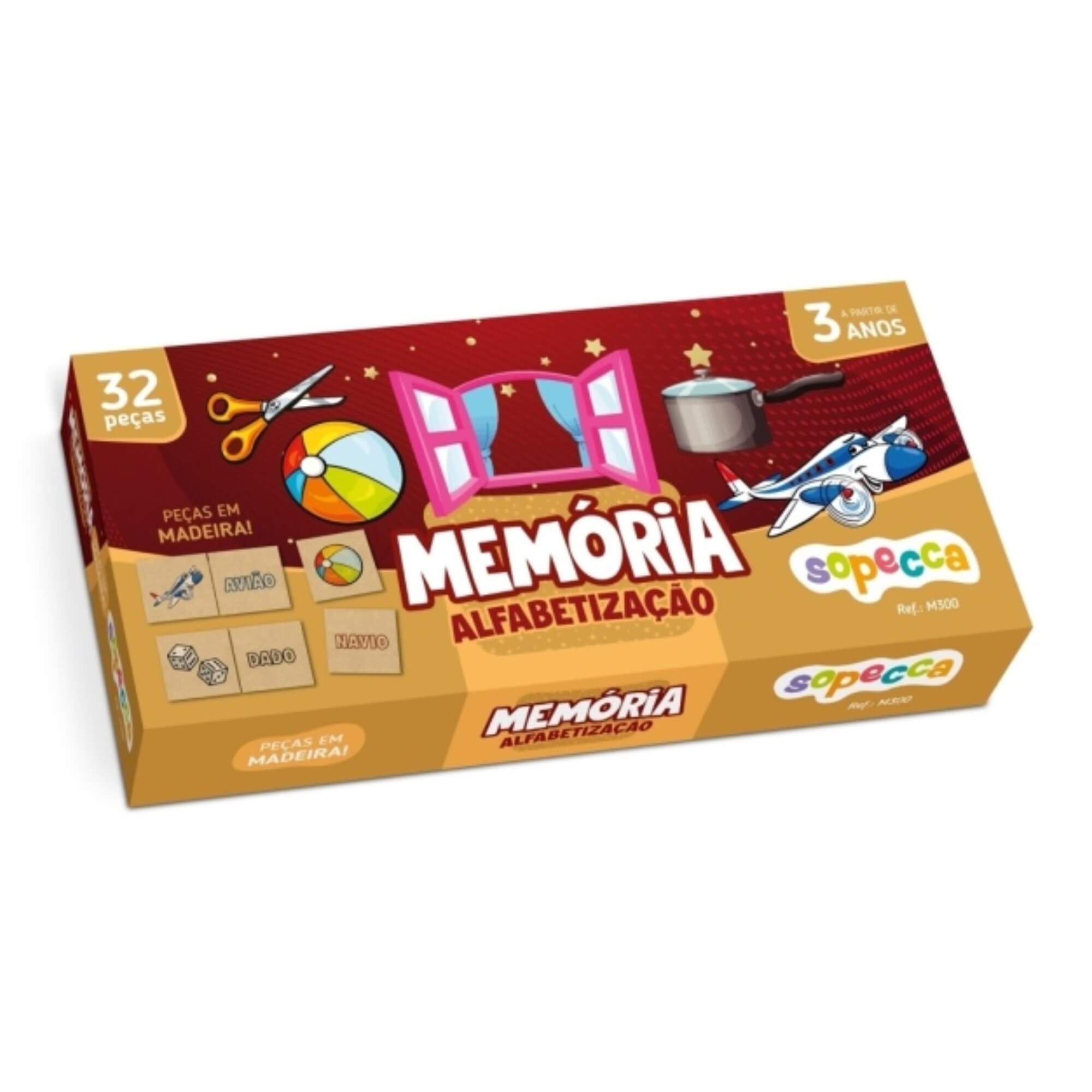 Jogo da Memória Infantil Alfabetização Sopecca - M300