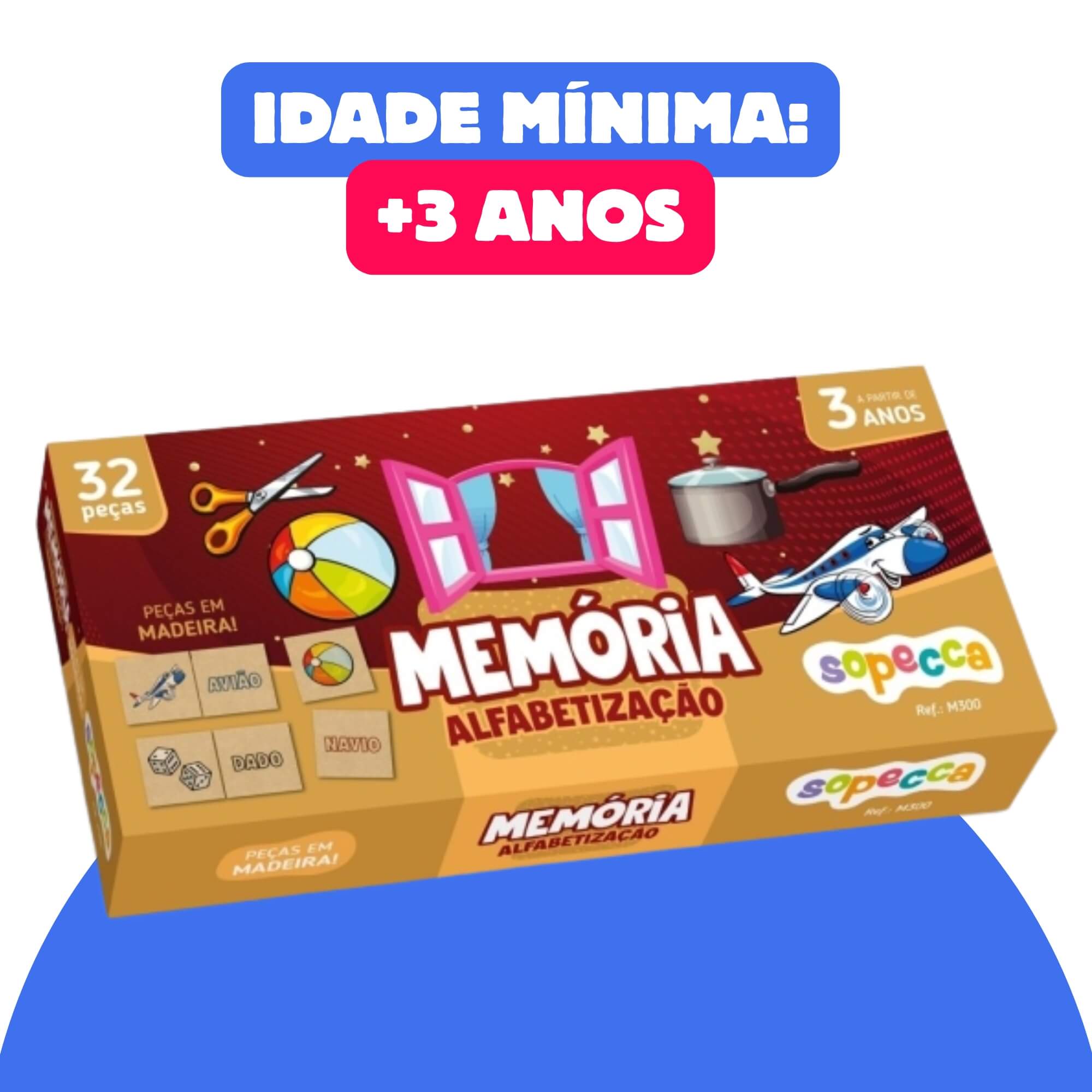 Jogo da Memória Infantil Alfabetização Sopecca - M300
