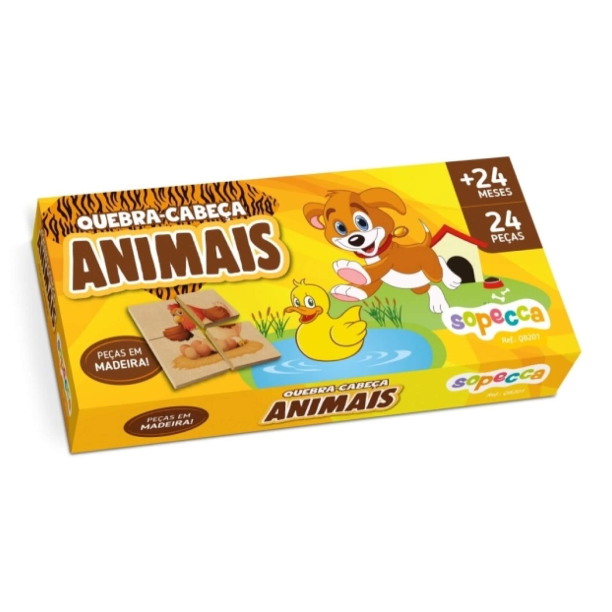 Quebra Cabeça Infantil Animais Sopecca - QB201
