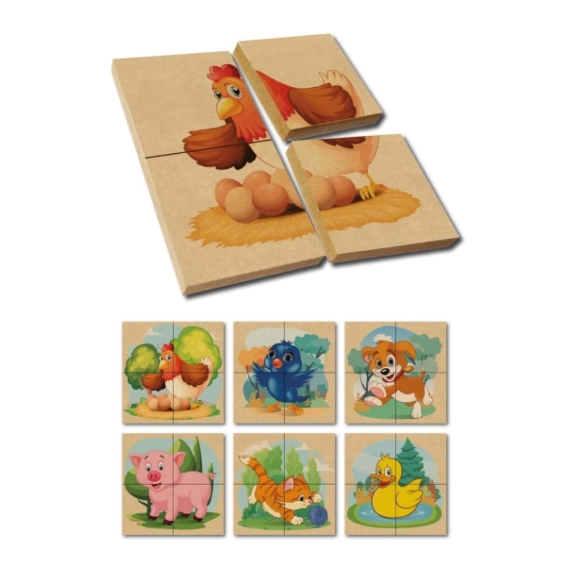 Quebra Cabeça Infantil Animais Sopecca - QB201