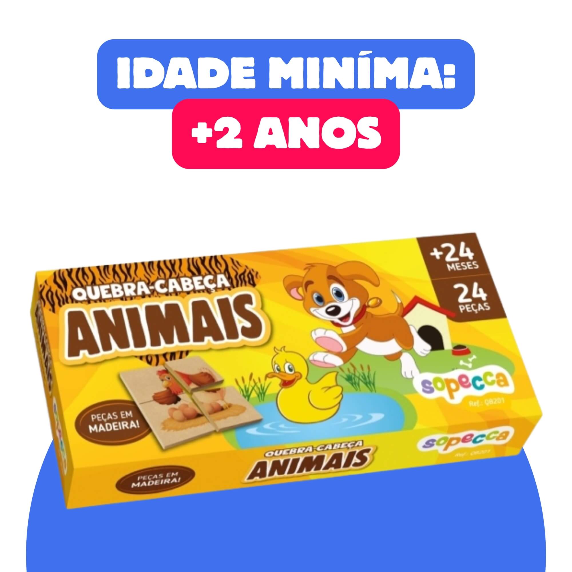 Quebra Cabeça Infantil Animais Sopecca - QB201