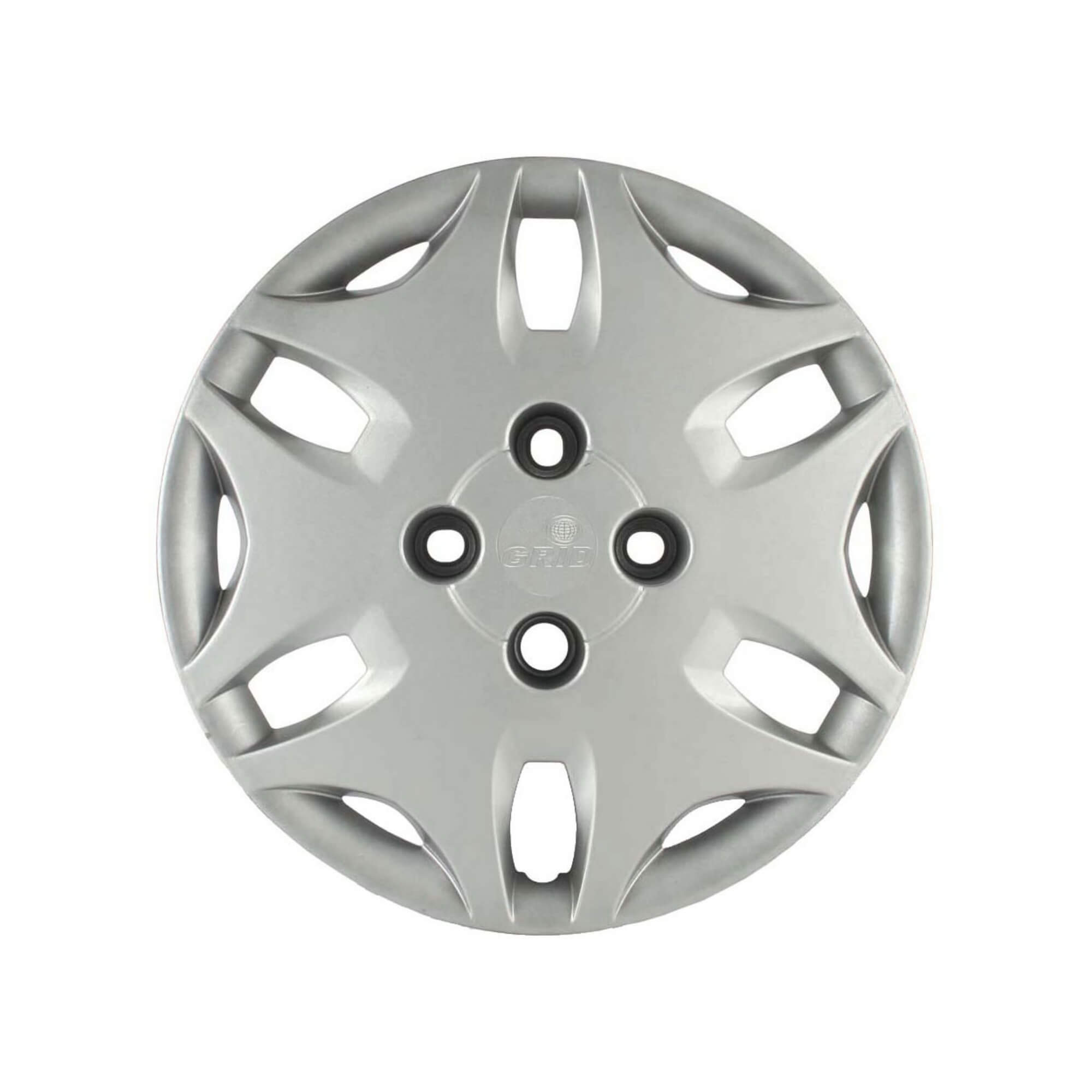Calota Aro 14" cor Prata Modelo Ka 11/12 Jogo c/ 4 Calotas Grid - 029CB-PTA-E