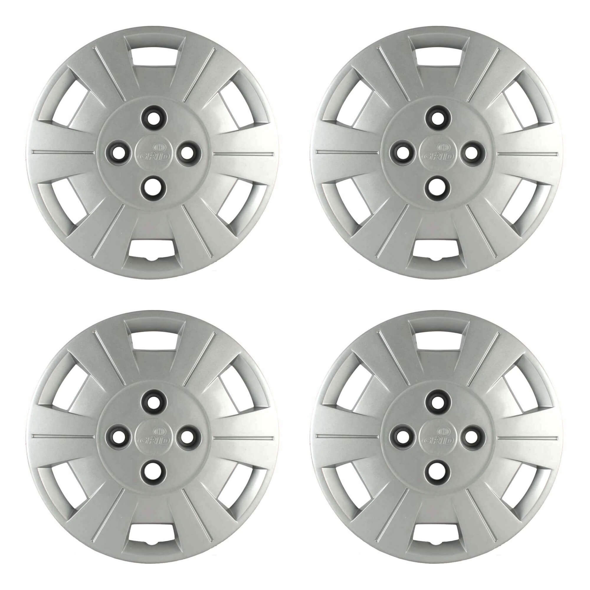 Calota Aro 13" cor Prata modelo Celta 2000 Jogo c/ 4 Calotas Grid - 057CB-PTA-E