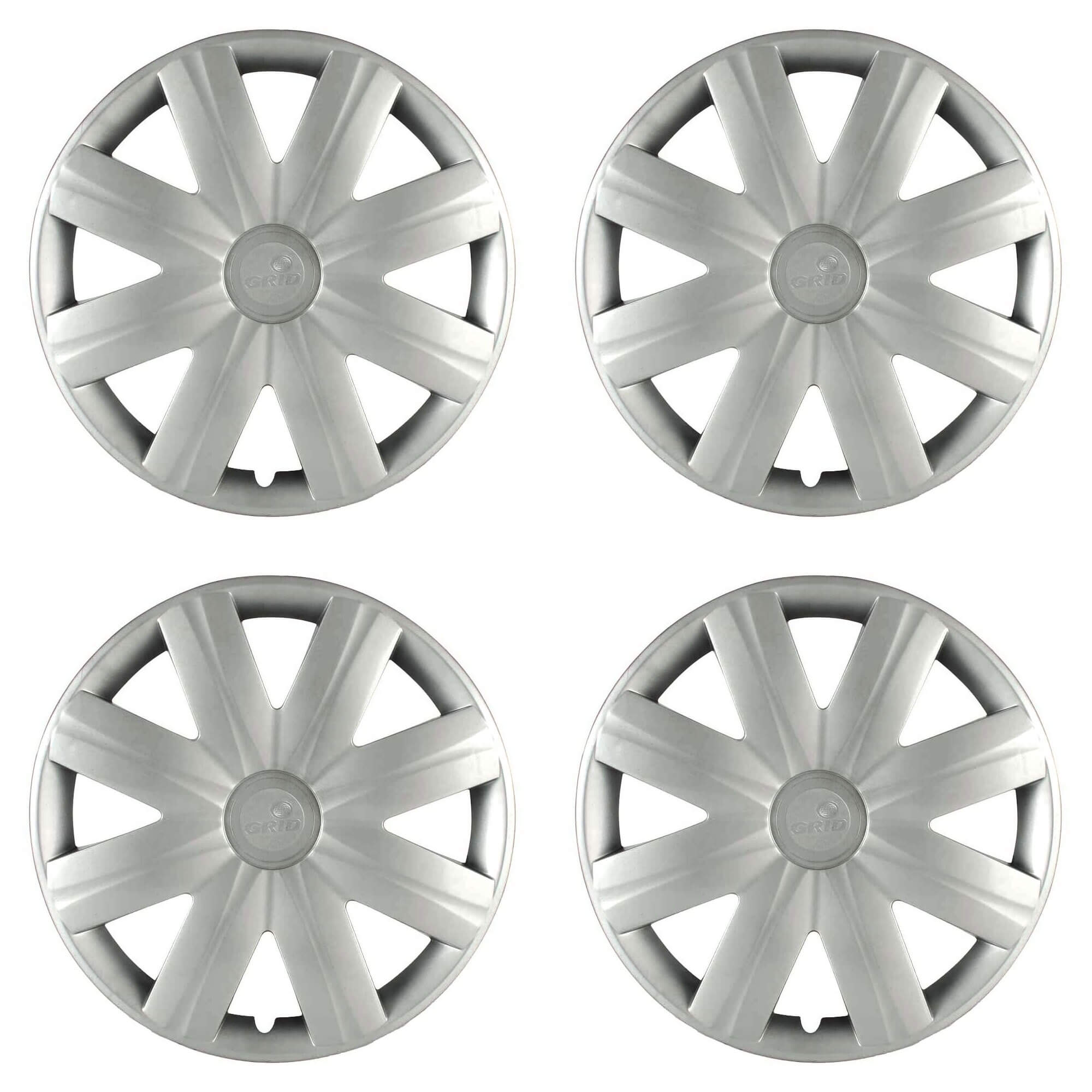 Calota Aro 14" cor Prata Modelo Clio/Logan 07/08 Jogo c/ 4 Calotas Grid - 065AR-PTA-E