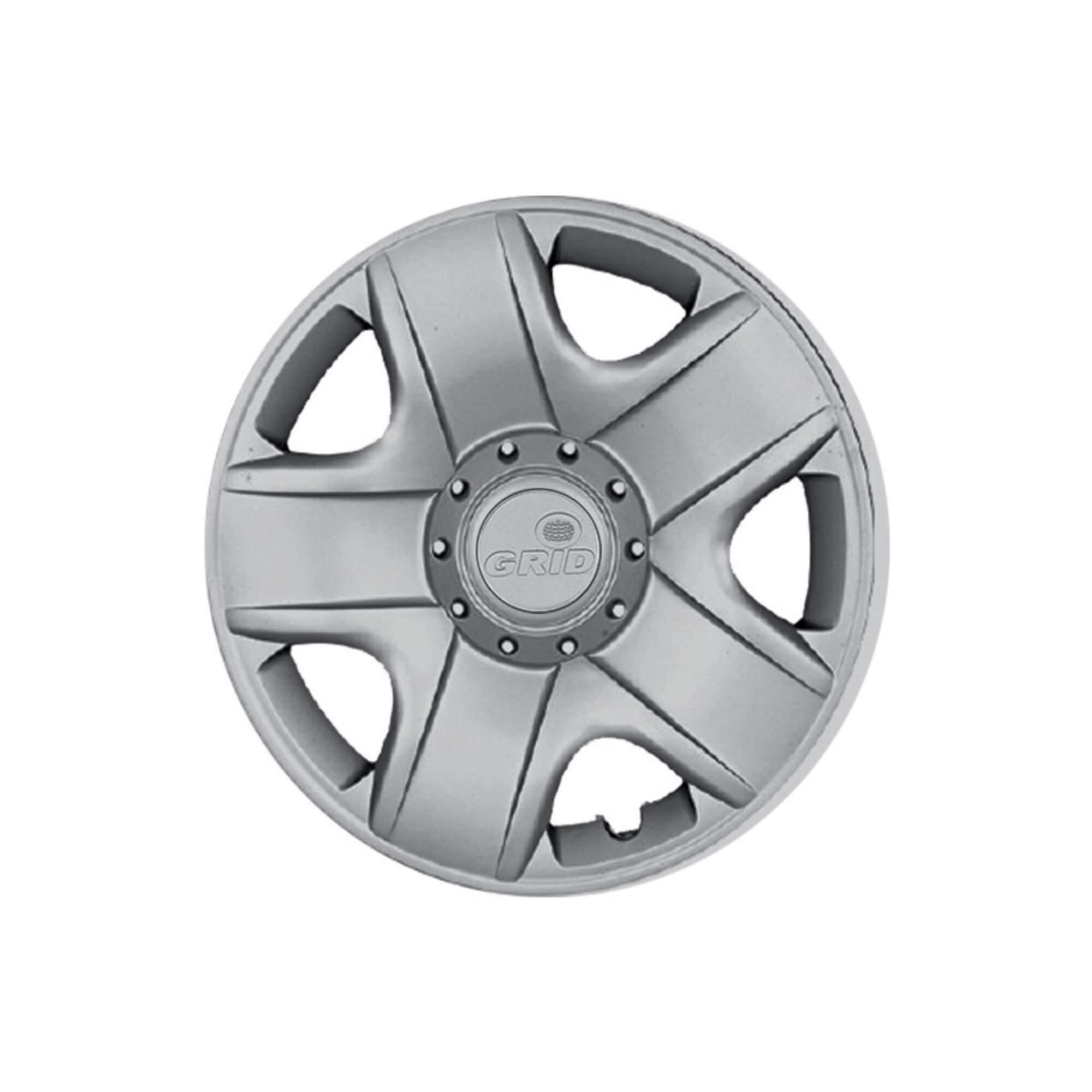 Calota Aro 15" cor Prata modelo Fox 09/10 Jogo c/ 4 Calotas Grid - 144AR-PTA-E