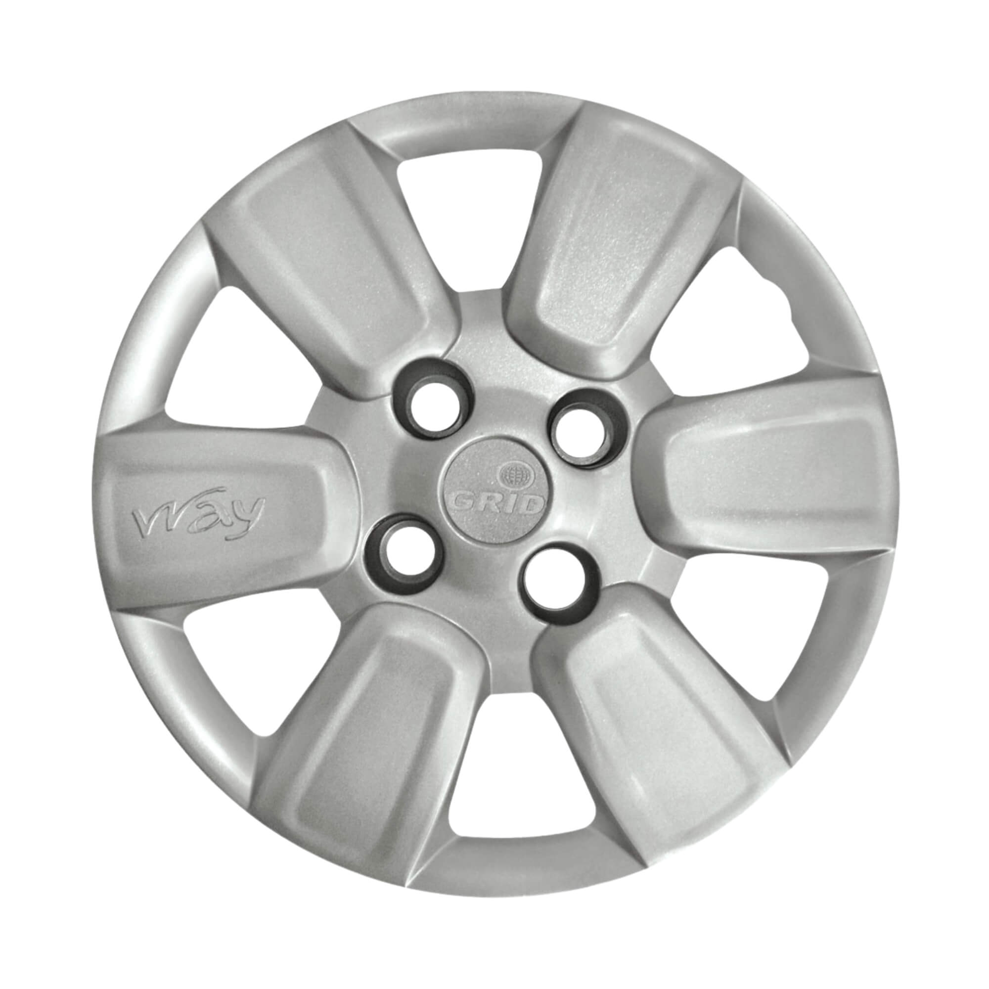Calota Aro 14" cor Prata Modelo Uno Way 2014 Jogo c/ 4 Calotas Grid - 156CB-PTA-E