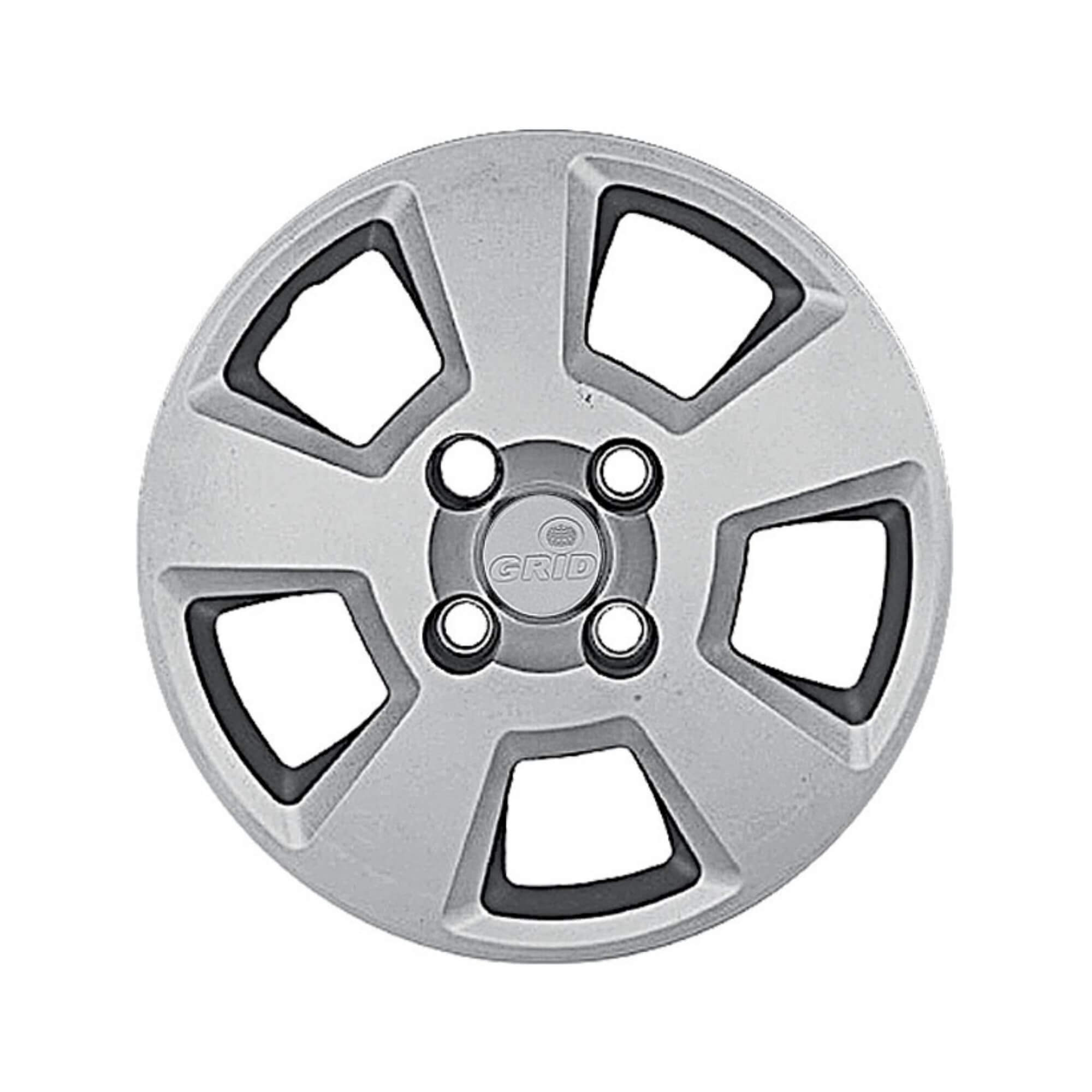 Calota Aro 14" cor Prata Modelo Fiesta Hatch/Sedan 08/12 Jogo c/ 4 Calotas Grid - 177CB-PTA-E