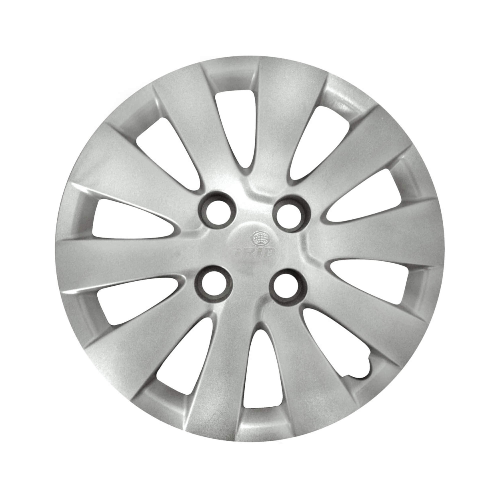 Calota Aro 14" cor Prata Modelo HB20 Hatch/Sedan 14/15 Jogo c/ 4 Calotas Grid - 185CB-PTA-E