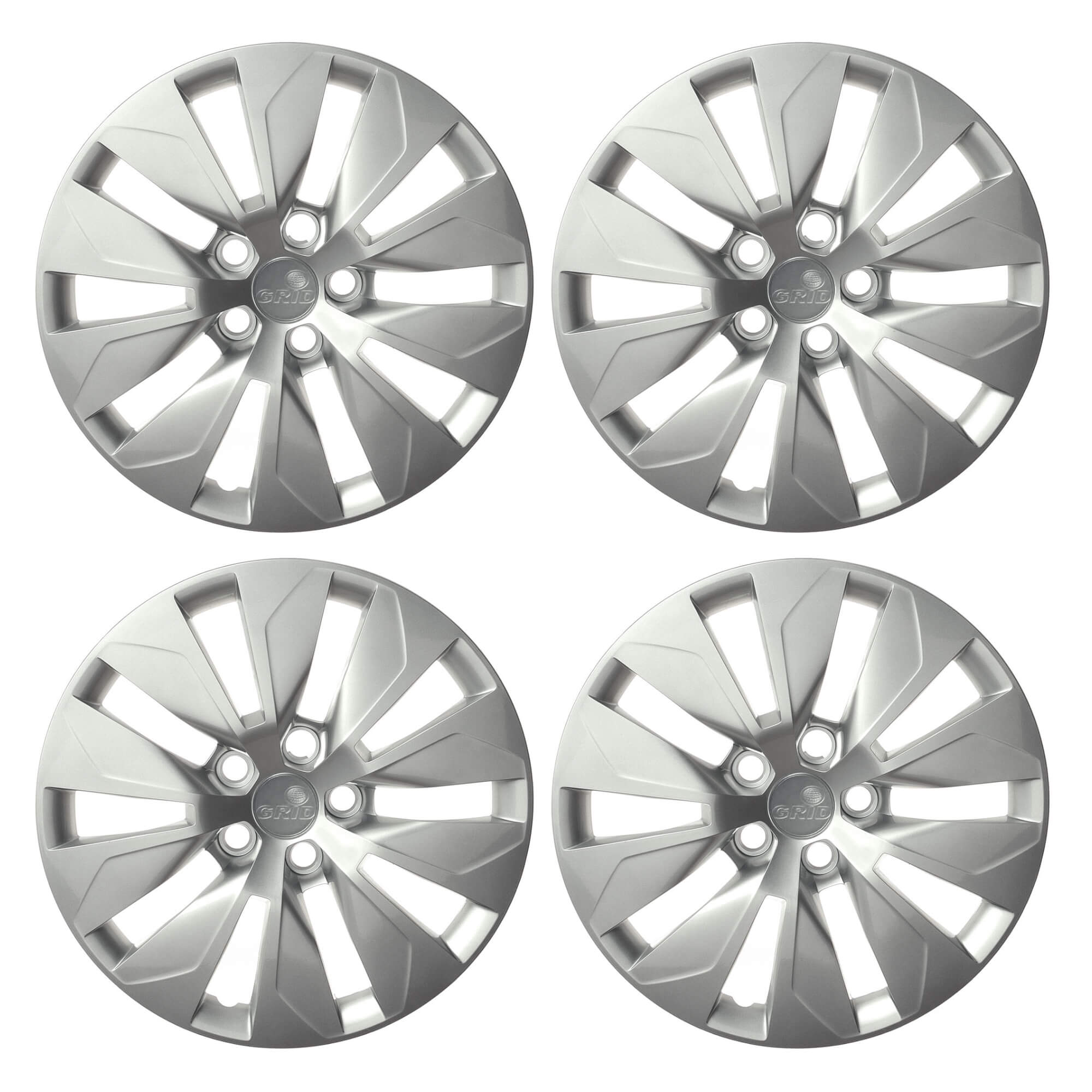 Calota Aro 15" cor Prata Modelo Fox/Space 15/16 Jogo c/ 4 Calotas Grid -189CP-PTA-E