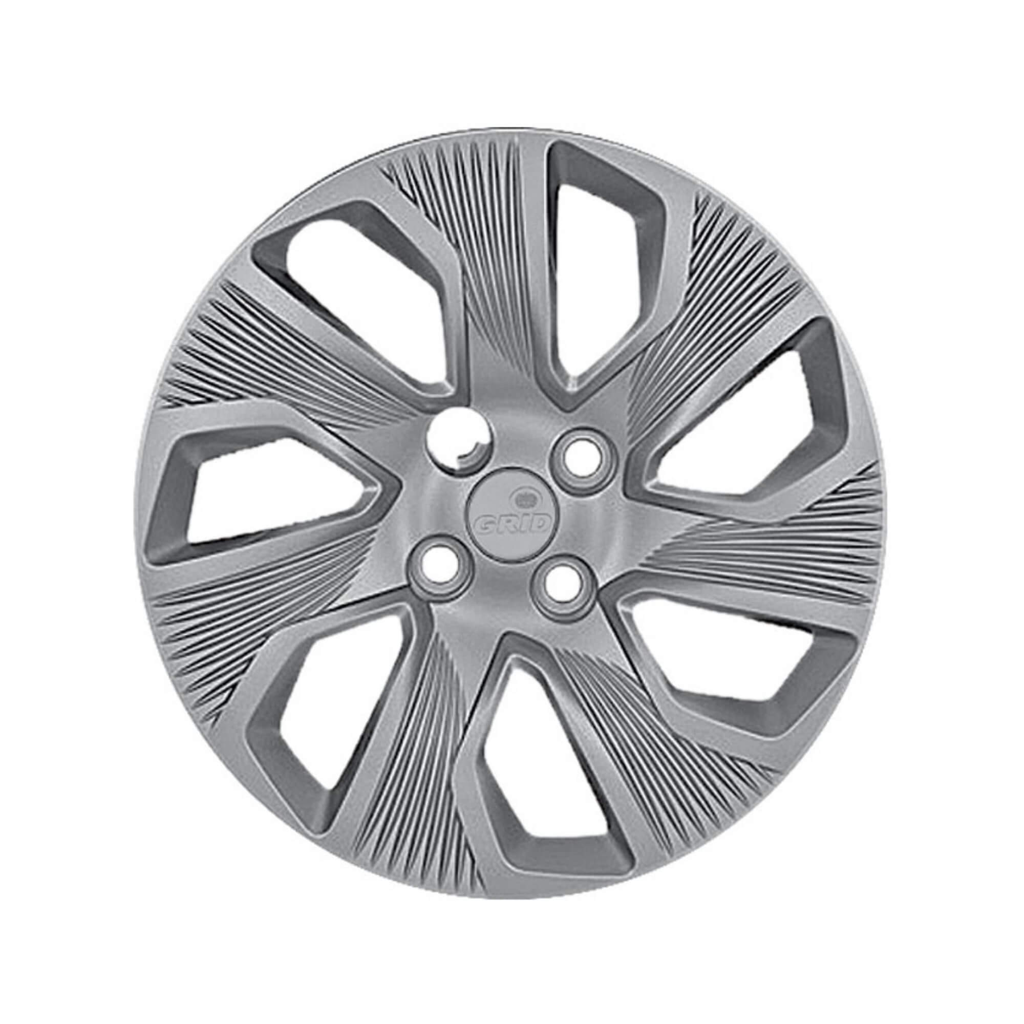 Calota Aro 15" cor Prata modelo Grand Siena 14/15 Jogo c/ 4 Calotas Grid - 214CP-PTA-E
