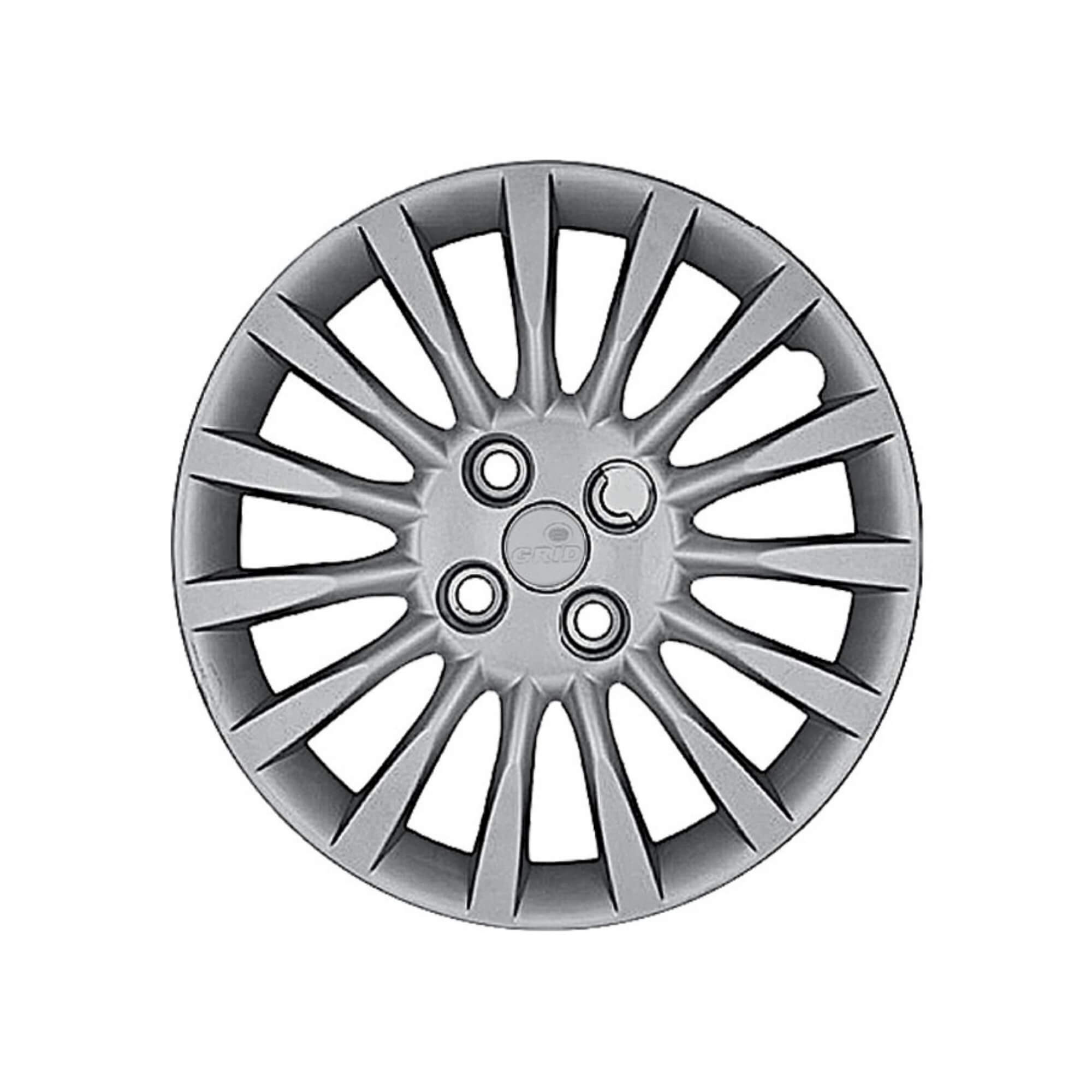 Calota Aro 15" cor Prata modelo Idea/Siena/Punto 2011 Jogo c/ 4 Calotas Grid - 216CP-PTA-E