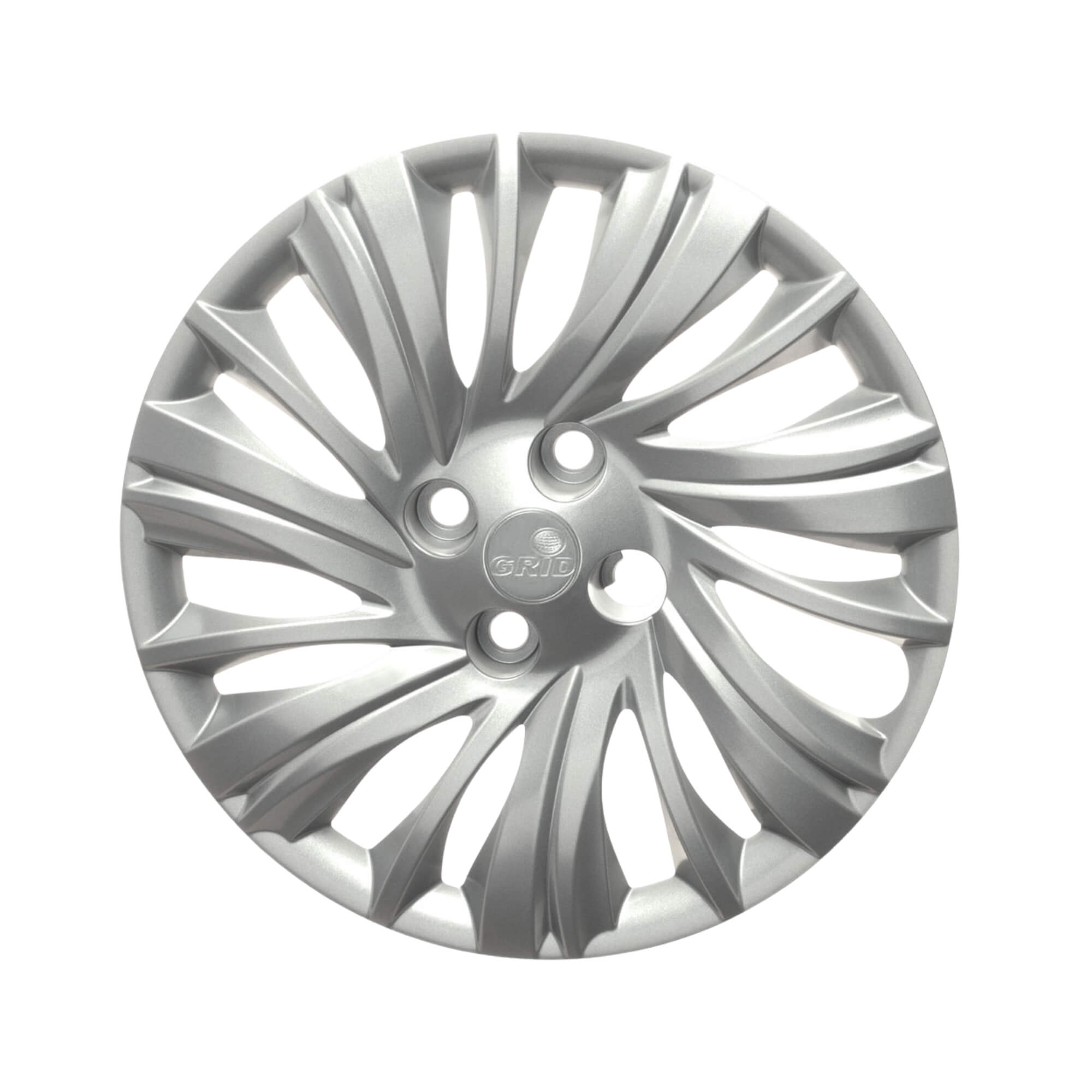 Calota Aro 14" cor Prata modelo Siena/Palio/Punto 14/16 Jogo c/ 4 Calotas Grid - 224CB-PTA-E