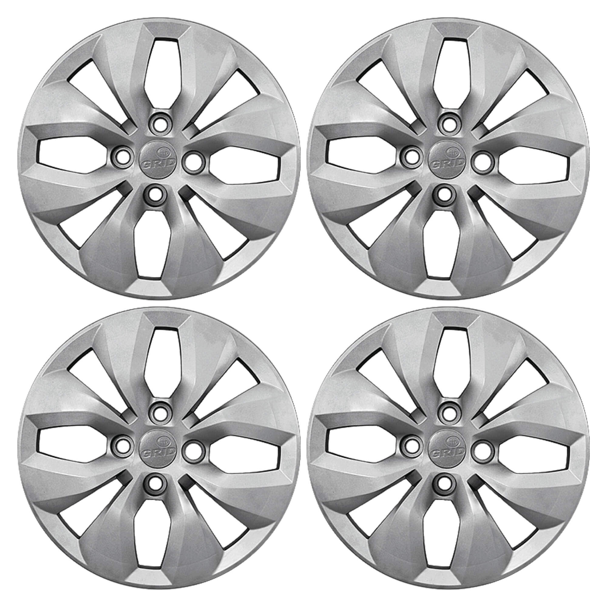 Calota Aro 14" cor Prata Modelo Gol/Voyage G6 14/16 Jogo c/ 4 Calotas Grid - 241CA-PTA-E