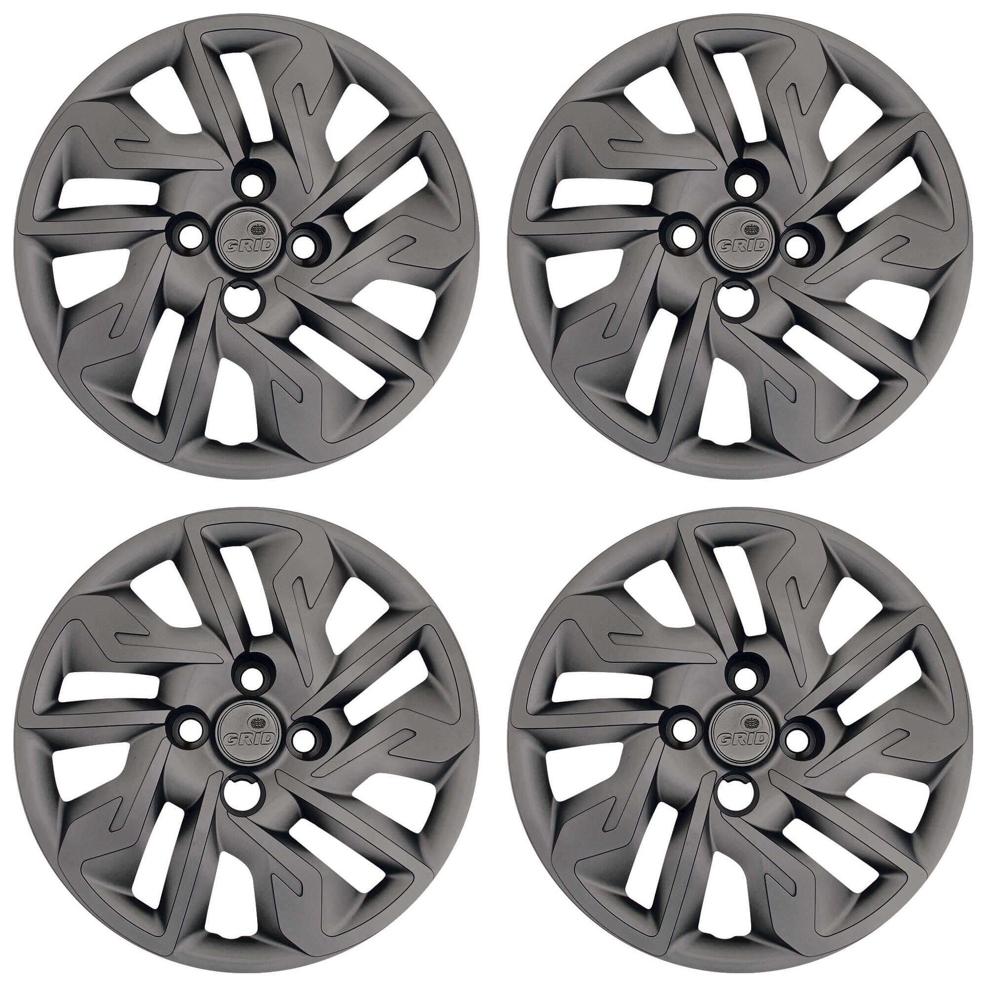Calota Aro 14" cor Grafite modelo Argo 17/20 Jogo c/ 4 Calotas Grid - 292CB-GFT-E