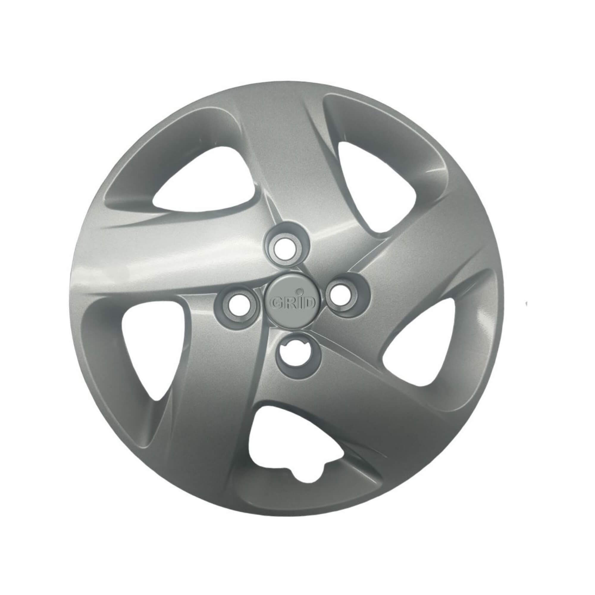 Calota Aro 14" cor Prata modelo Mobi 19/20 Jogo c/ 4 Calotas Grid - 298CB-PTA-E