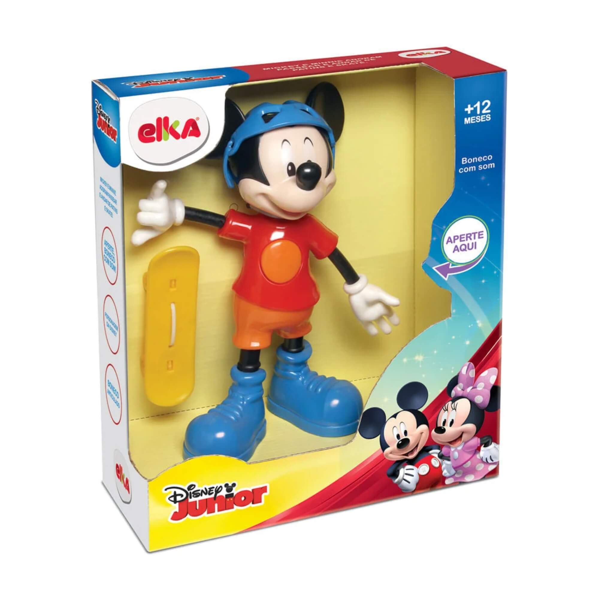 Brinquedo Infantil Boneco Mickey Radical c/ som Elka - 900