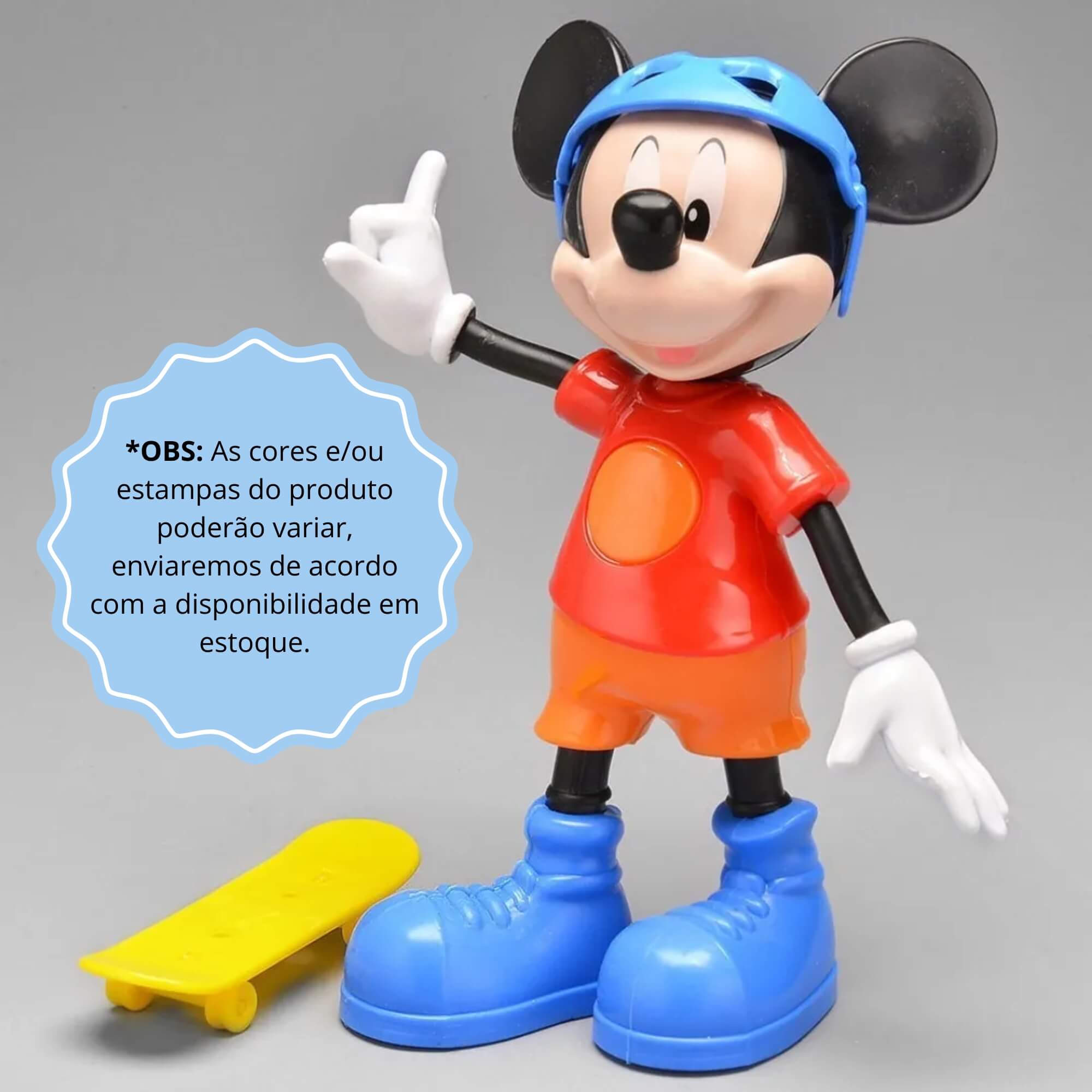 Brinquedo Infantil Boneco Mickey Radical c/ som Elka - 900