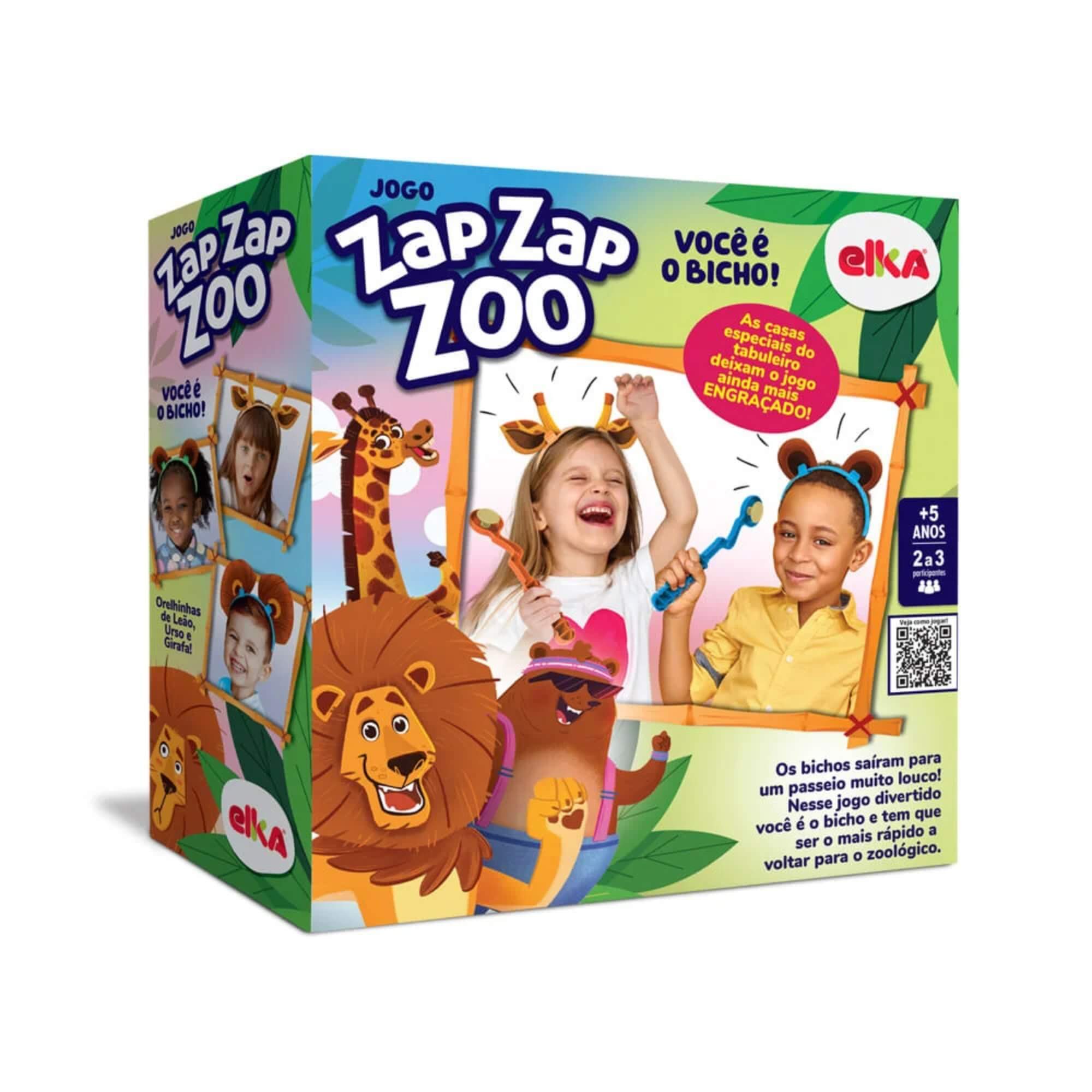 Jogo Zap Zap Zoo - Você é o Bicho! +5 Anos Elka - 1240