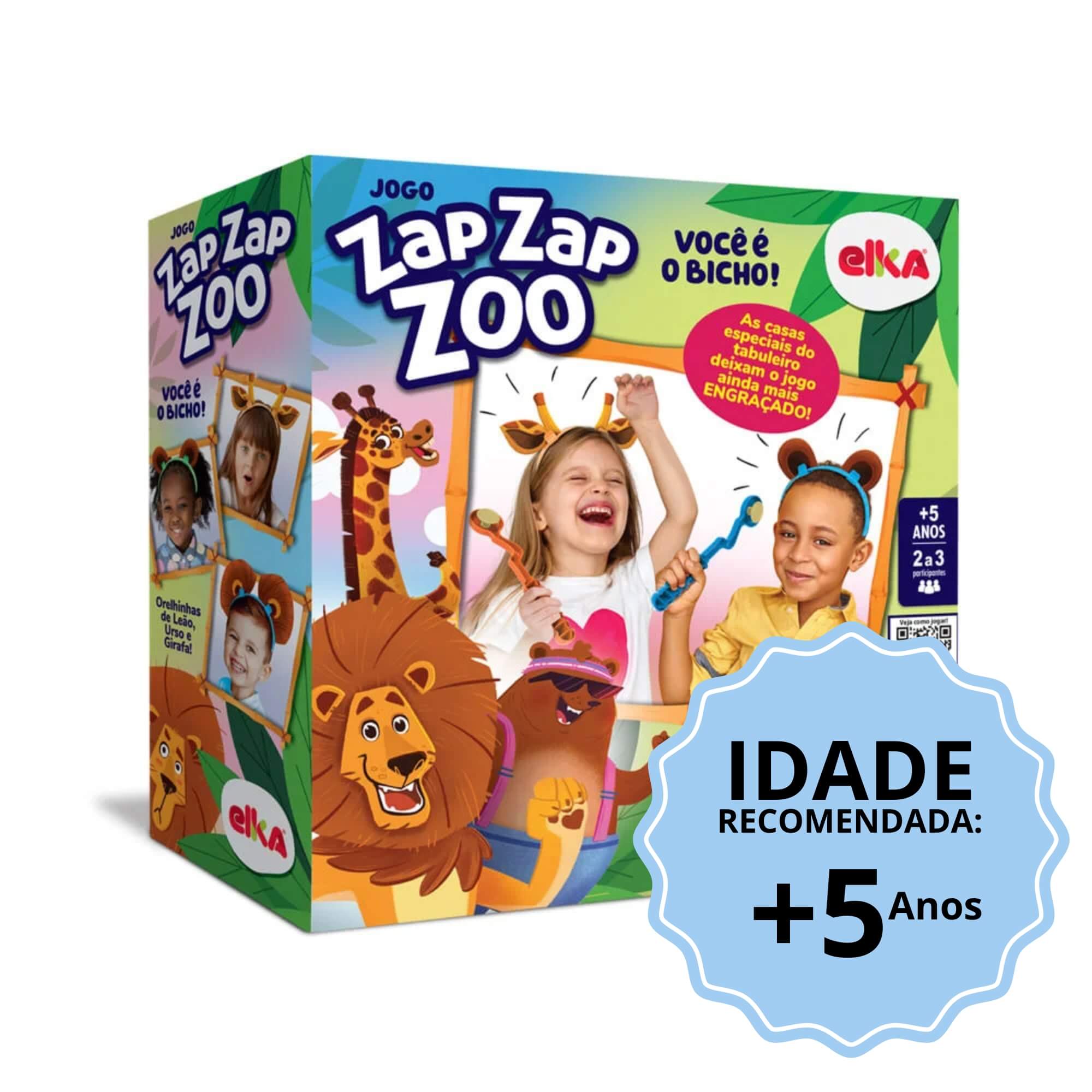 Jogo Zap Zap Zoo - Você é o Bicho! +5 Anos Elka - 1240