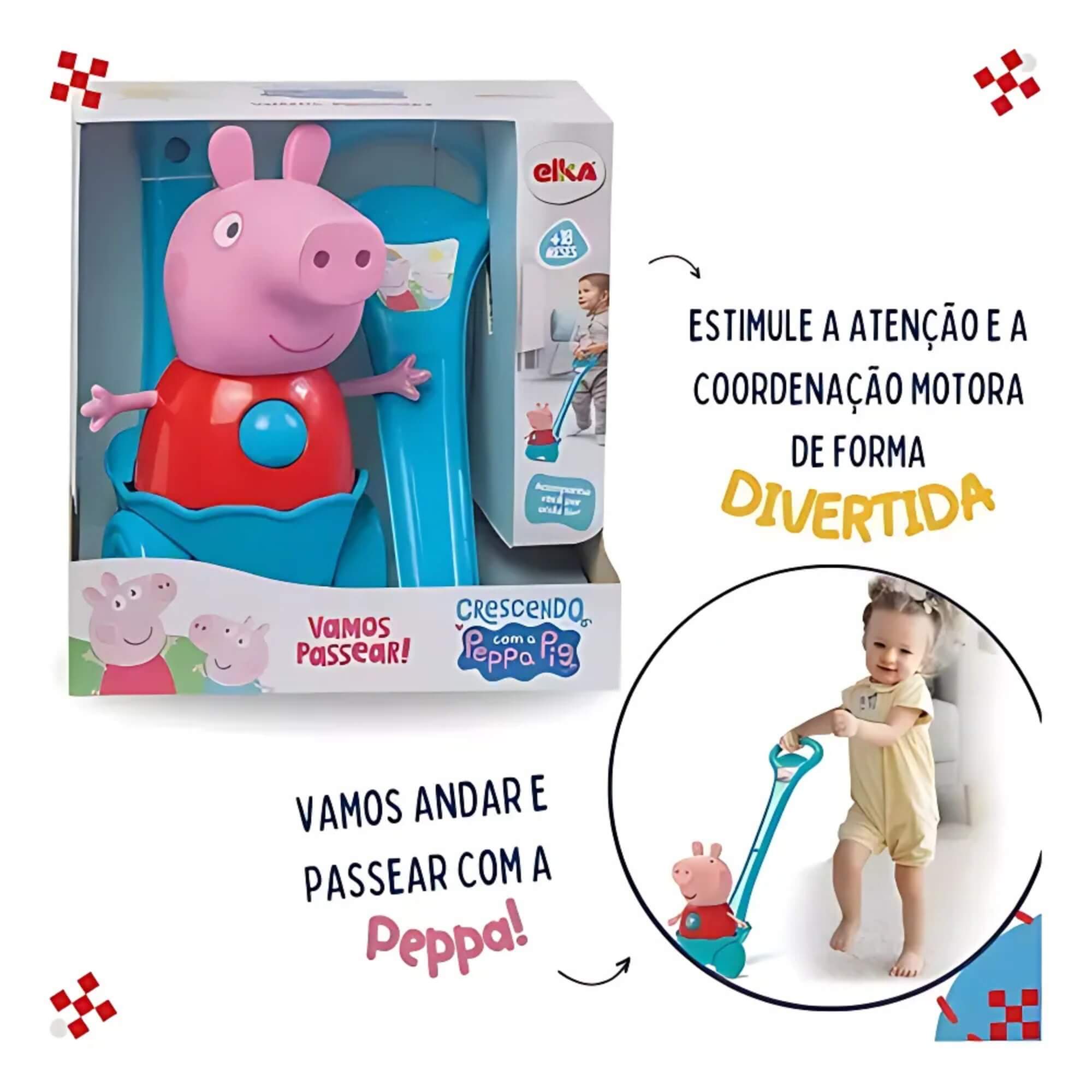 Brinquedo Infantil Vamos Passear Peppa +18 meses Elka - 1269