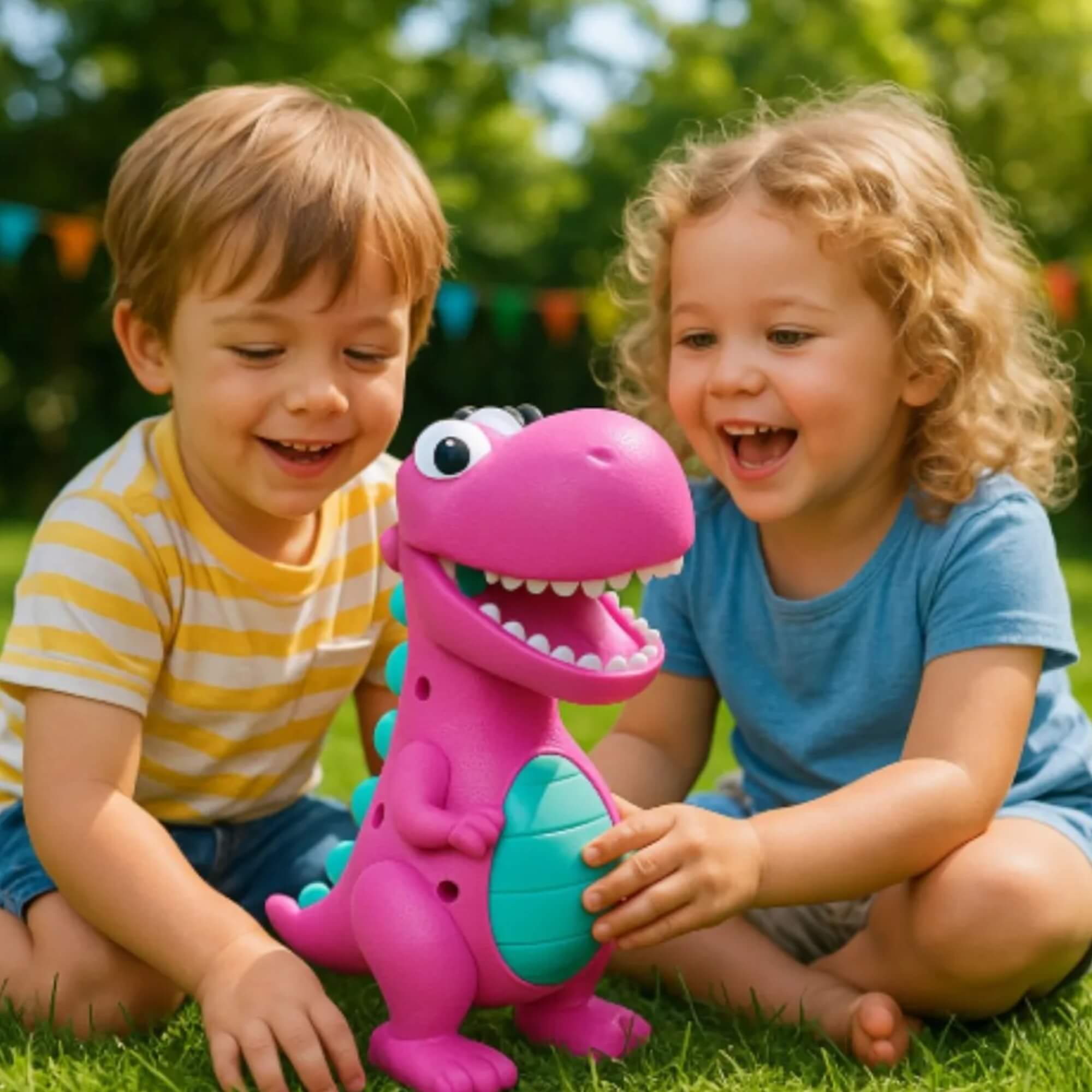 Boneco Infantil Tina Rex Papa Tudo Dinossauro Elka - 1299