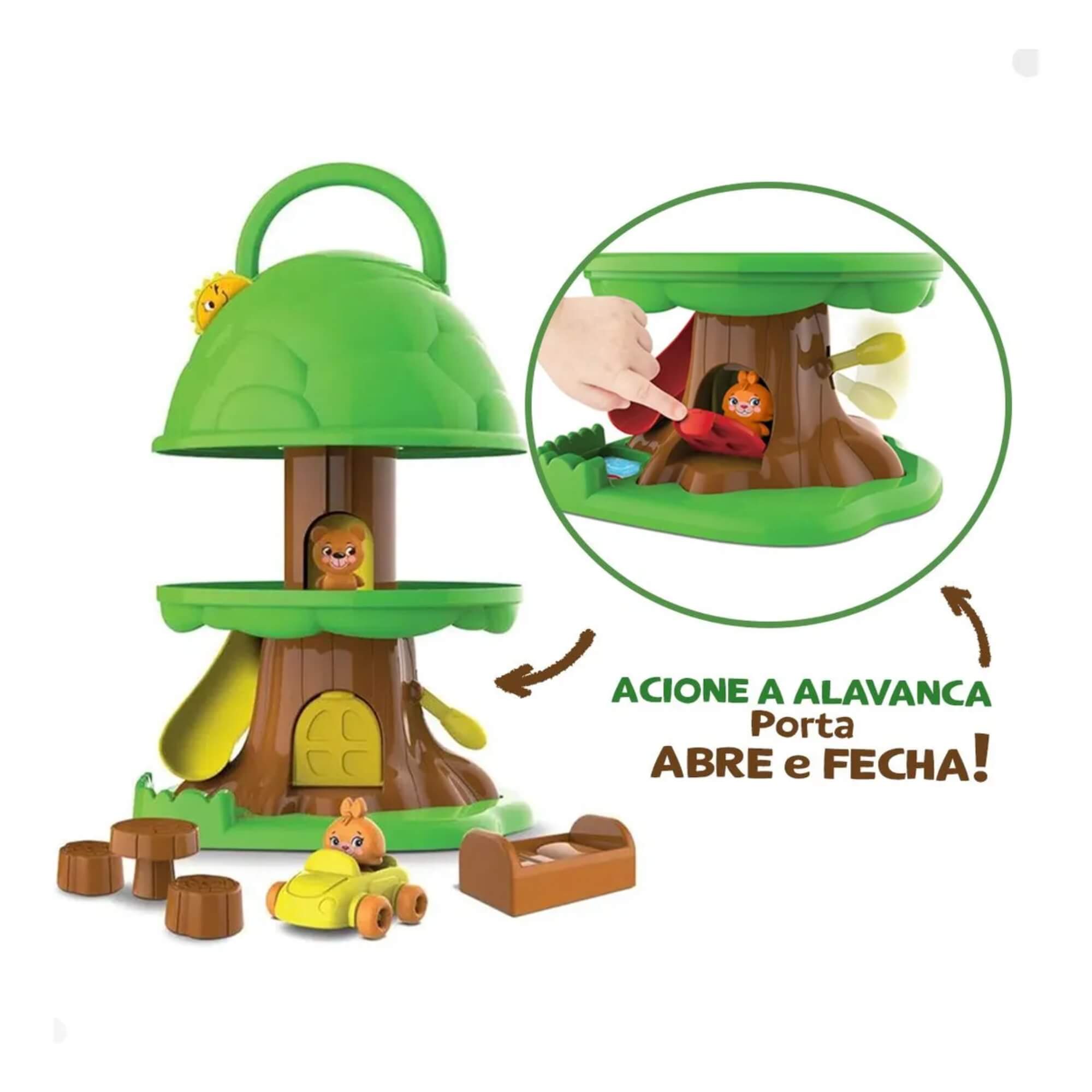 Brinquedo de Atividades Casa da Árvore com Acessórios Elka - 1214