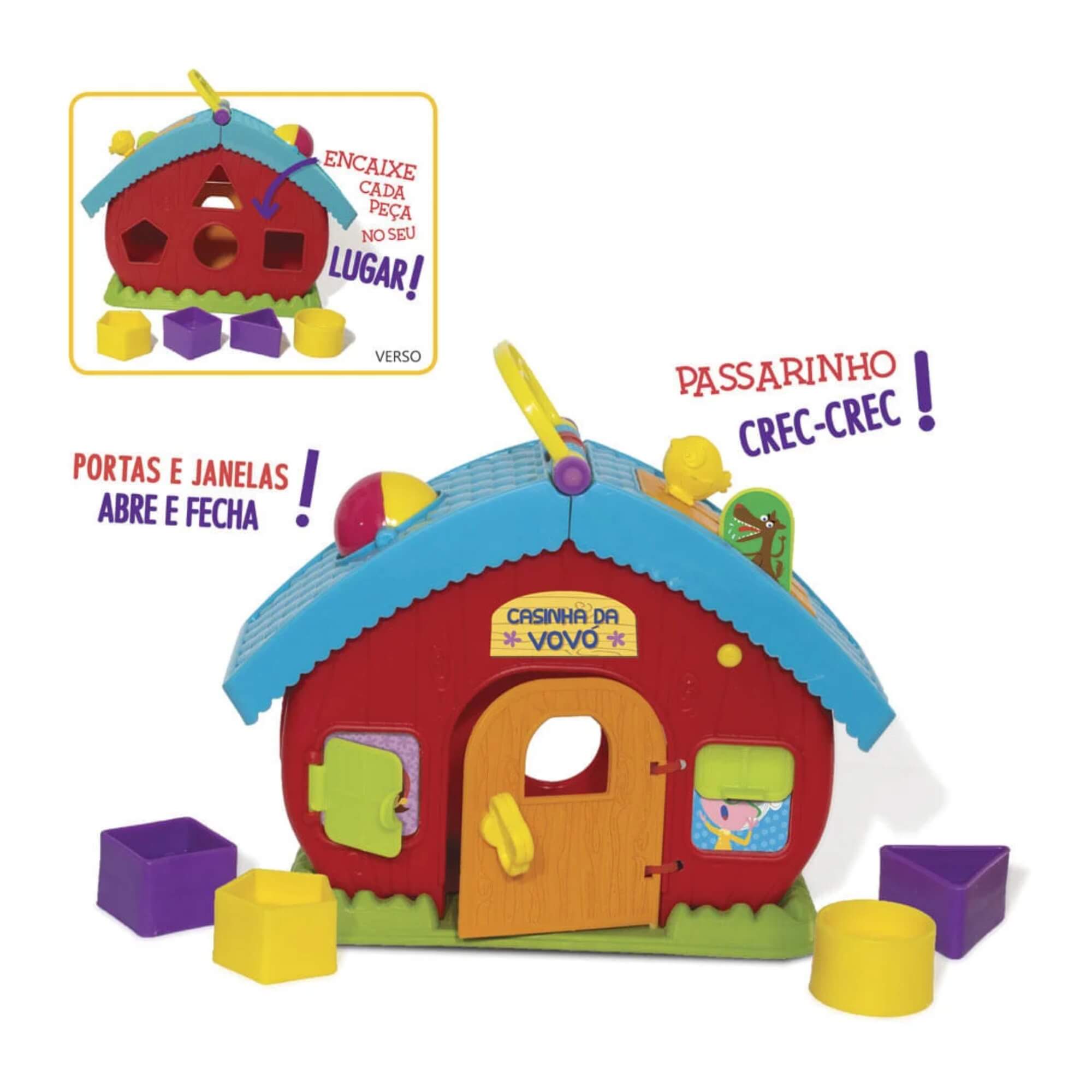 Brinquedo Infantil Casinha Da Vovó - Encaixe as Formas Elka - 1052