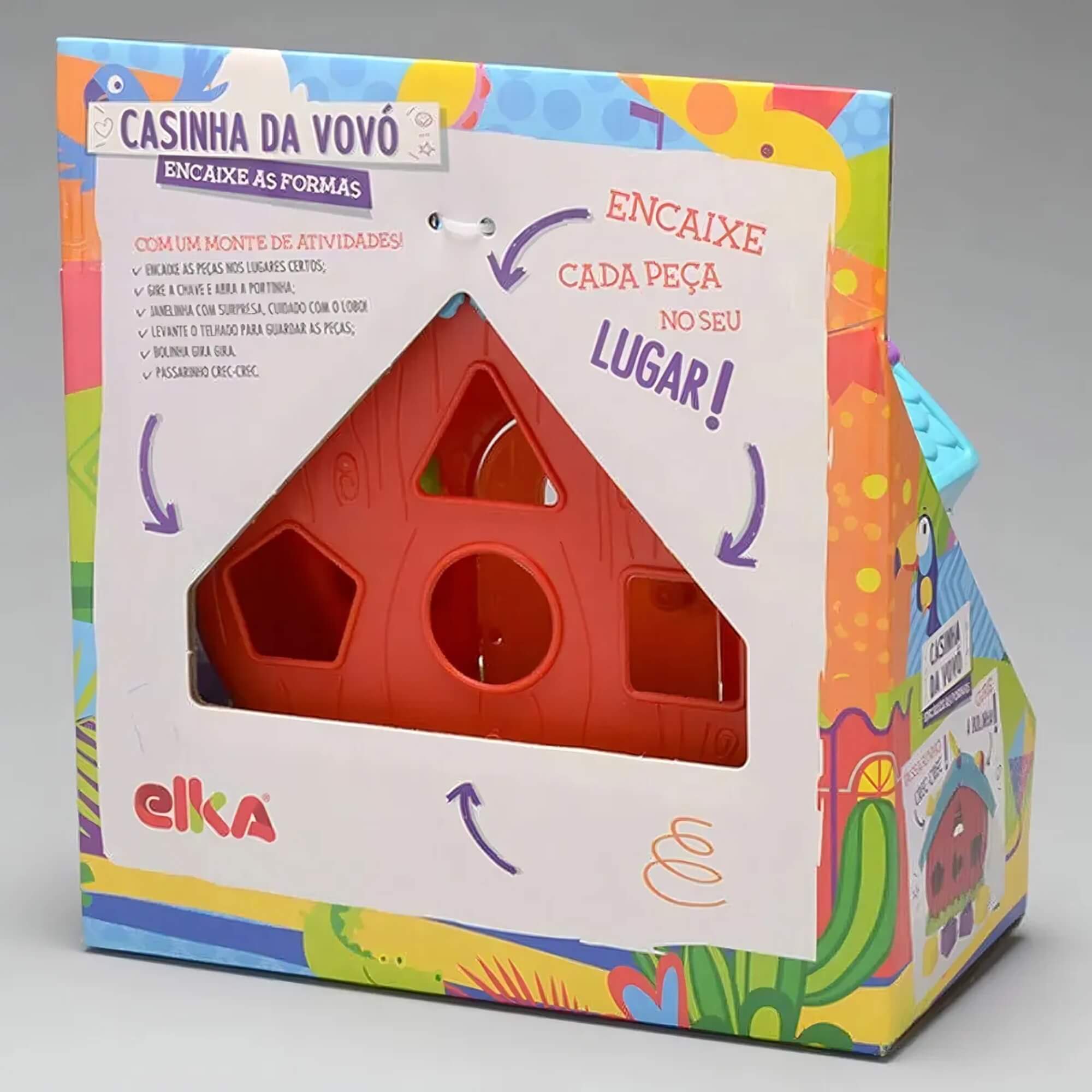 Brinquedo Infantil Casinha Da Vovó - Encaixe as Formas Elka - 1052