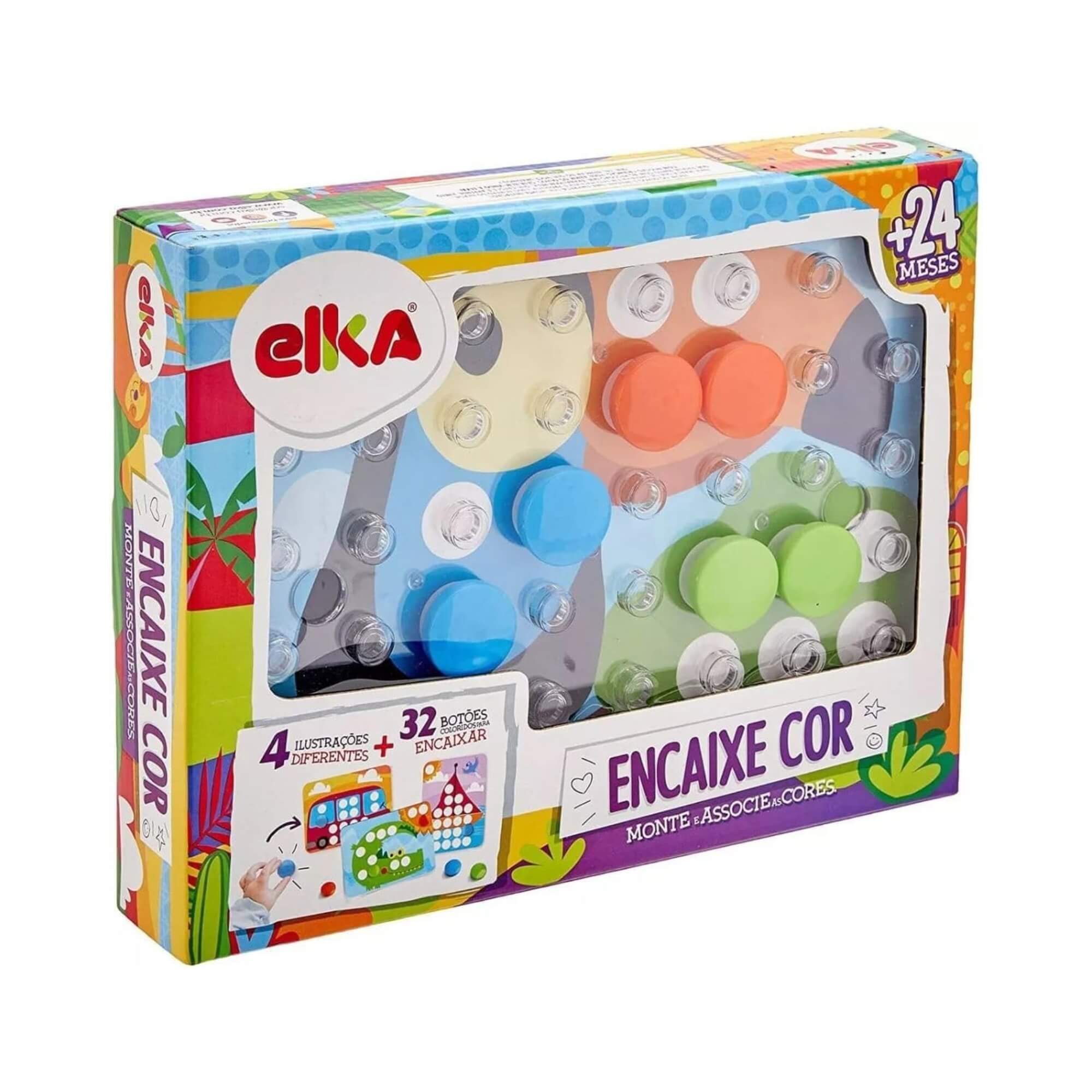 Jogo Encaixe Cor - Monte e Associe as Cores Elka - 1146