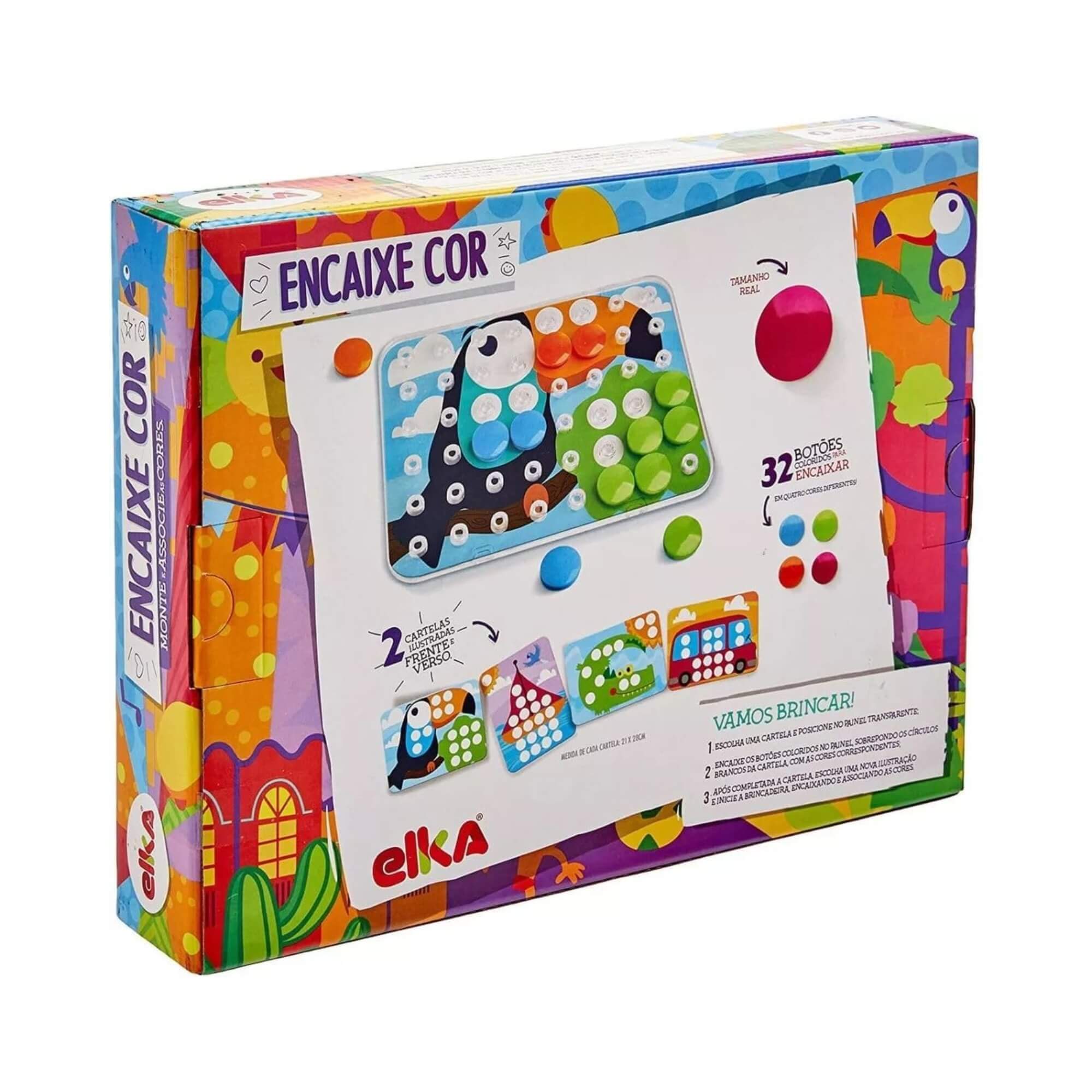 Jogo Encaixe Cor - Monte e Associe as Cores Elka - 1146