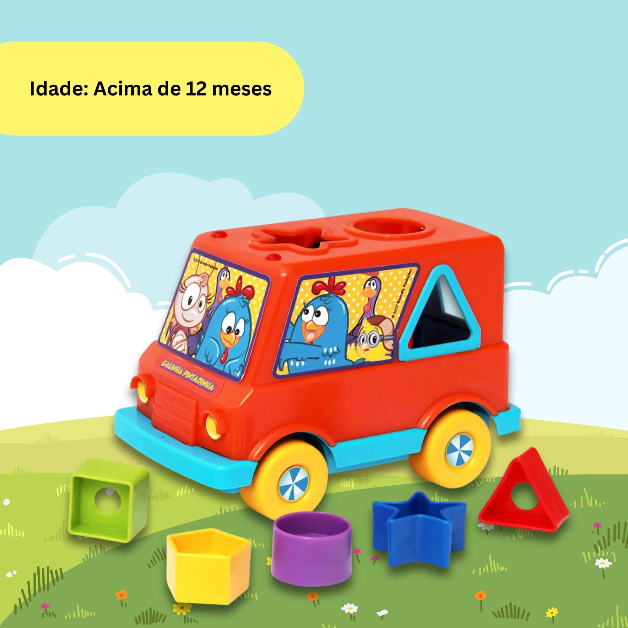Brinquedo Infantil Baby Van Galinha Pintadinha +12 meses Elka - 857