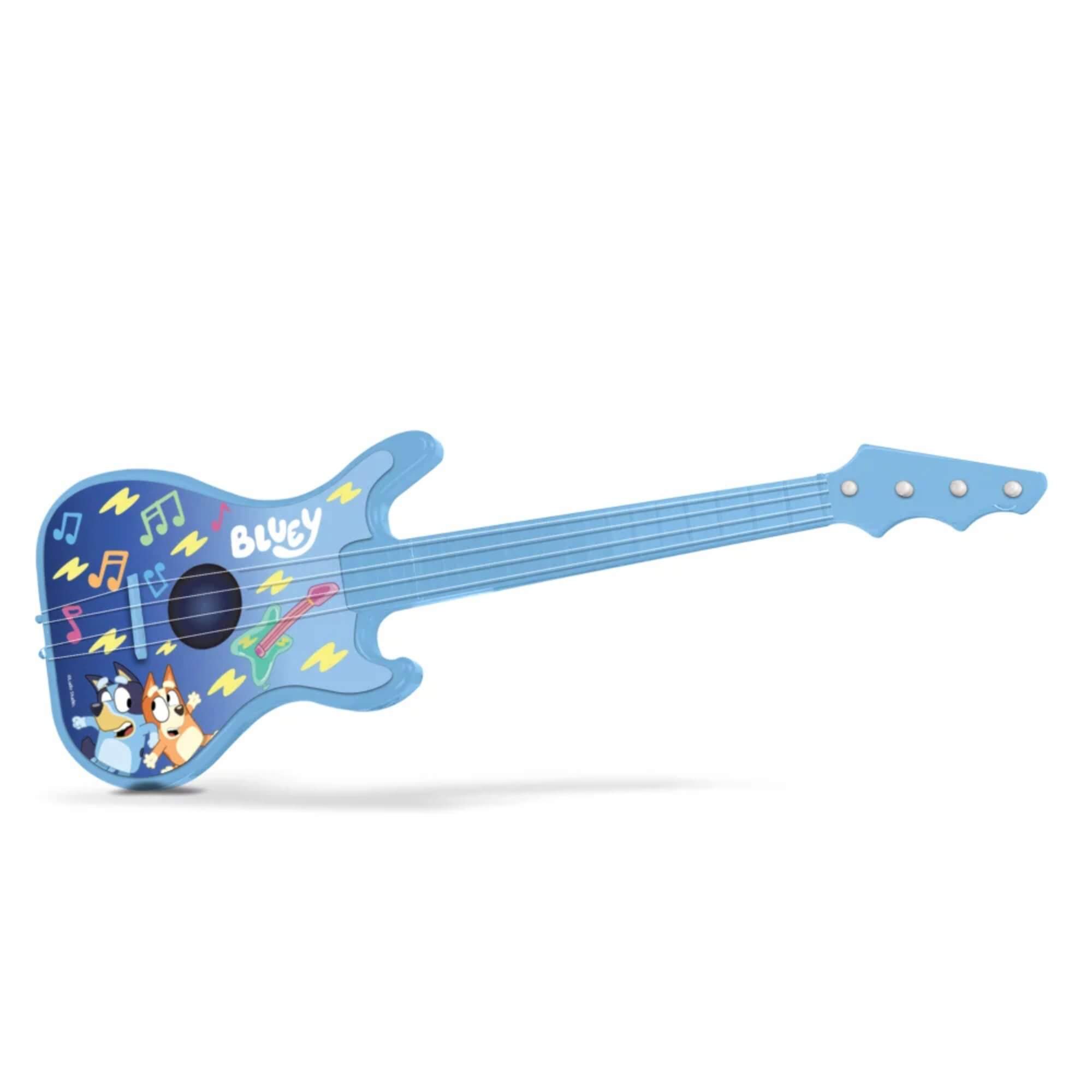 Brinquedo Guitarra Bluey Infantil +3 anos - Brinquedo Musical Educativo Não Eletrônico Elka - 1312
