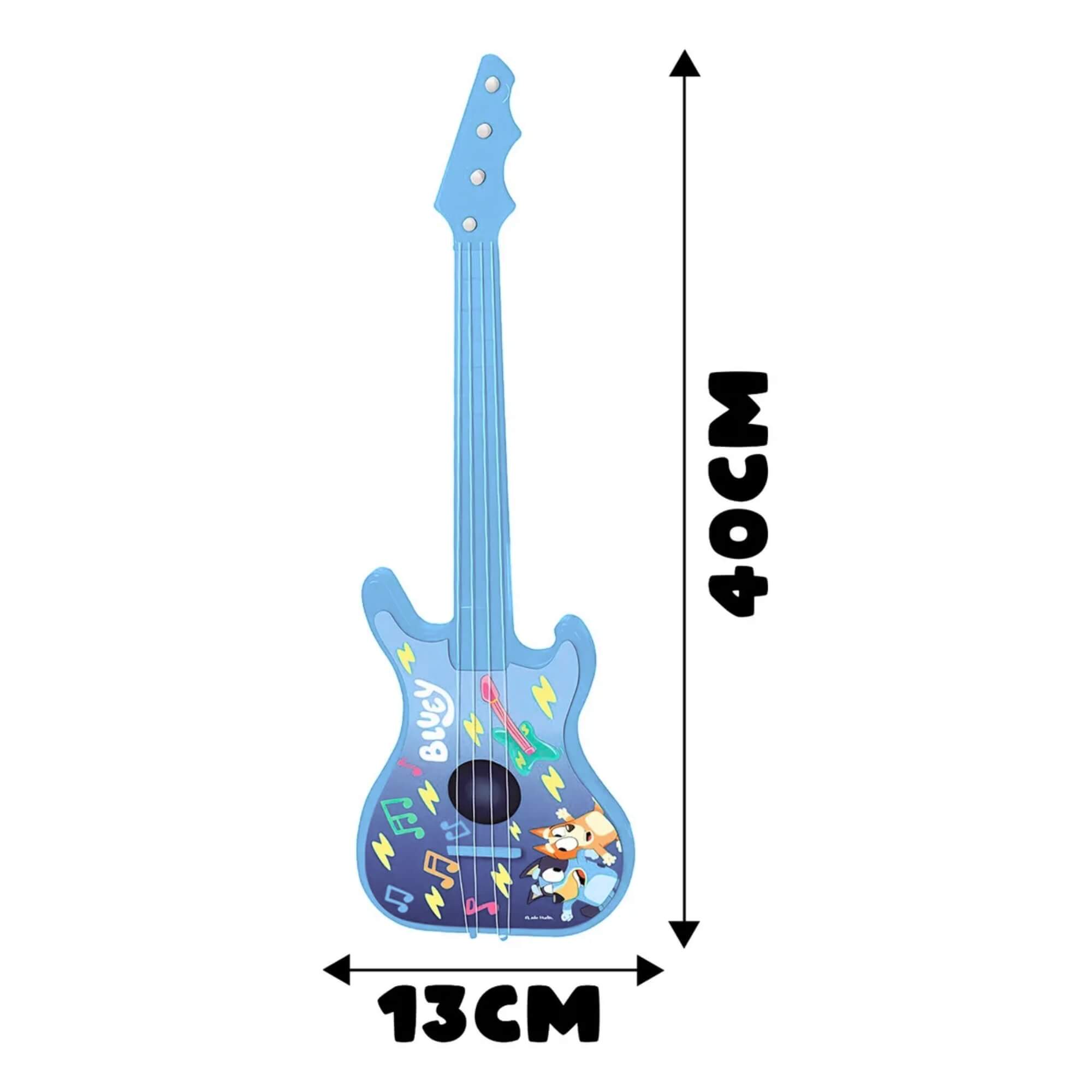 Brinquedo Guitarra Bluey Infantil +3 anos - Brinquedo Musical Educativo Não Eletrônico Elka - 1312