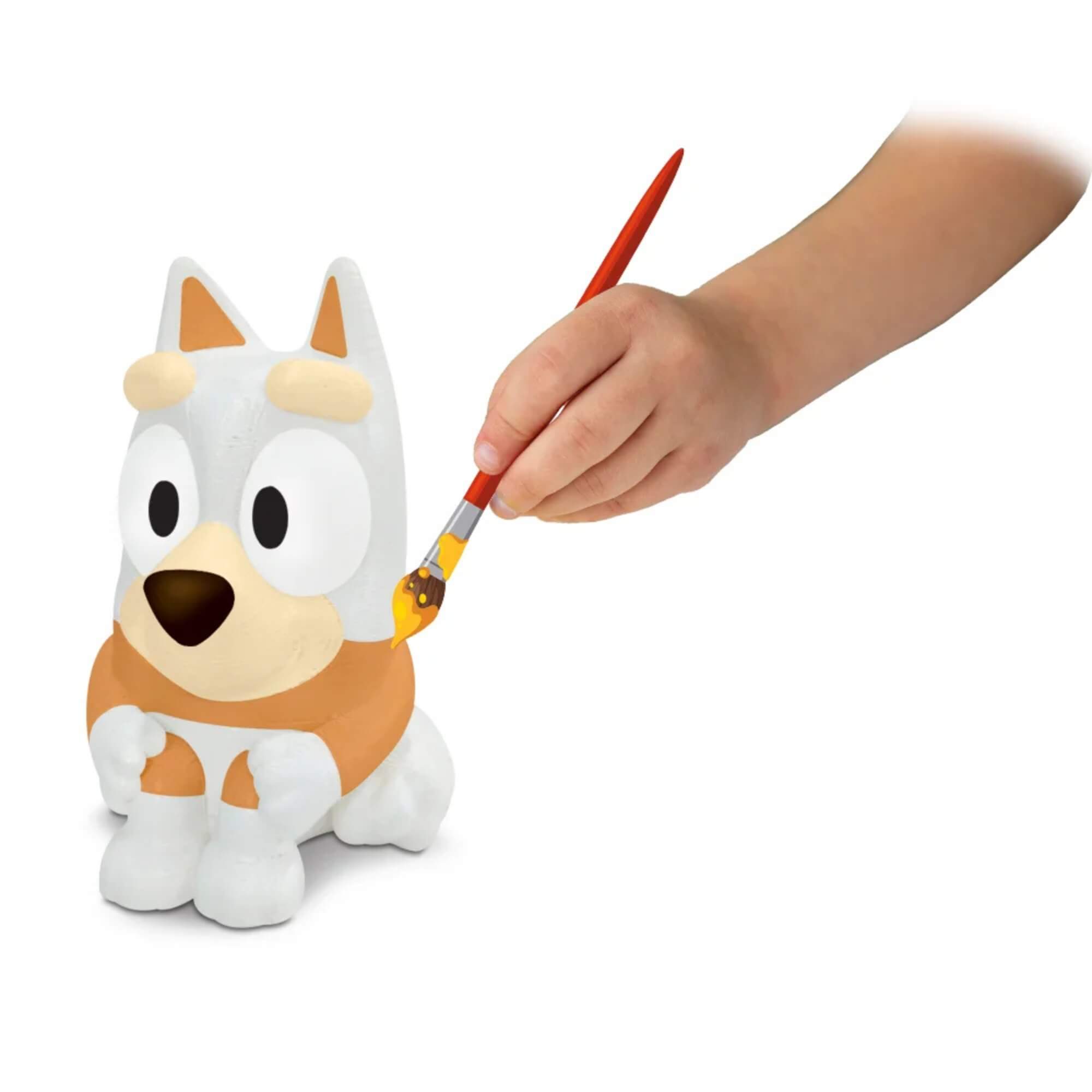 Kit Pintura Bluey e Bingo Bonecos Laváveis + Pincel e Tintas para Crianças +4 Elka - 1311