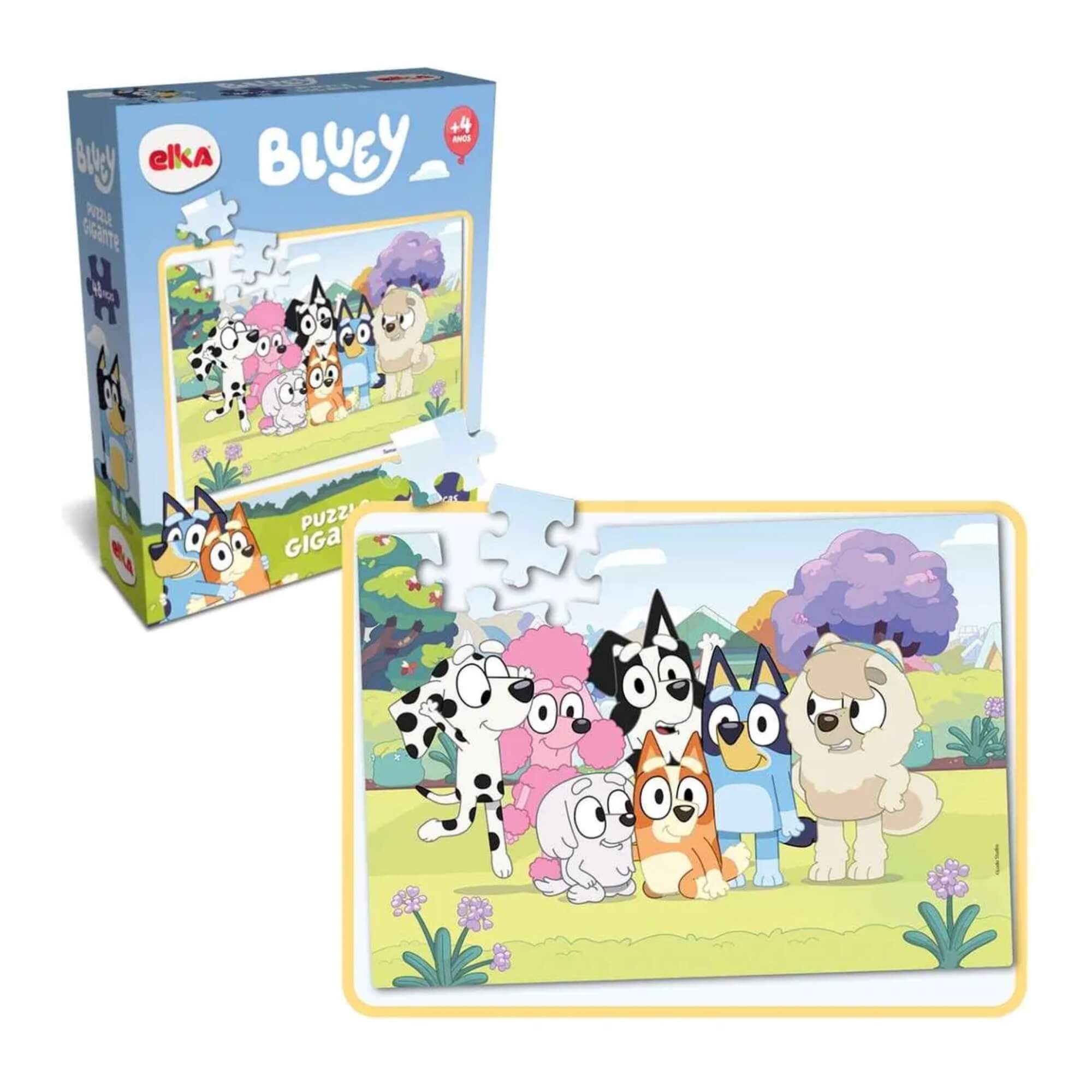 Quebra-Cabeça Puzzle Gigante Bluey 48 peças Elka - 1316