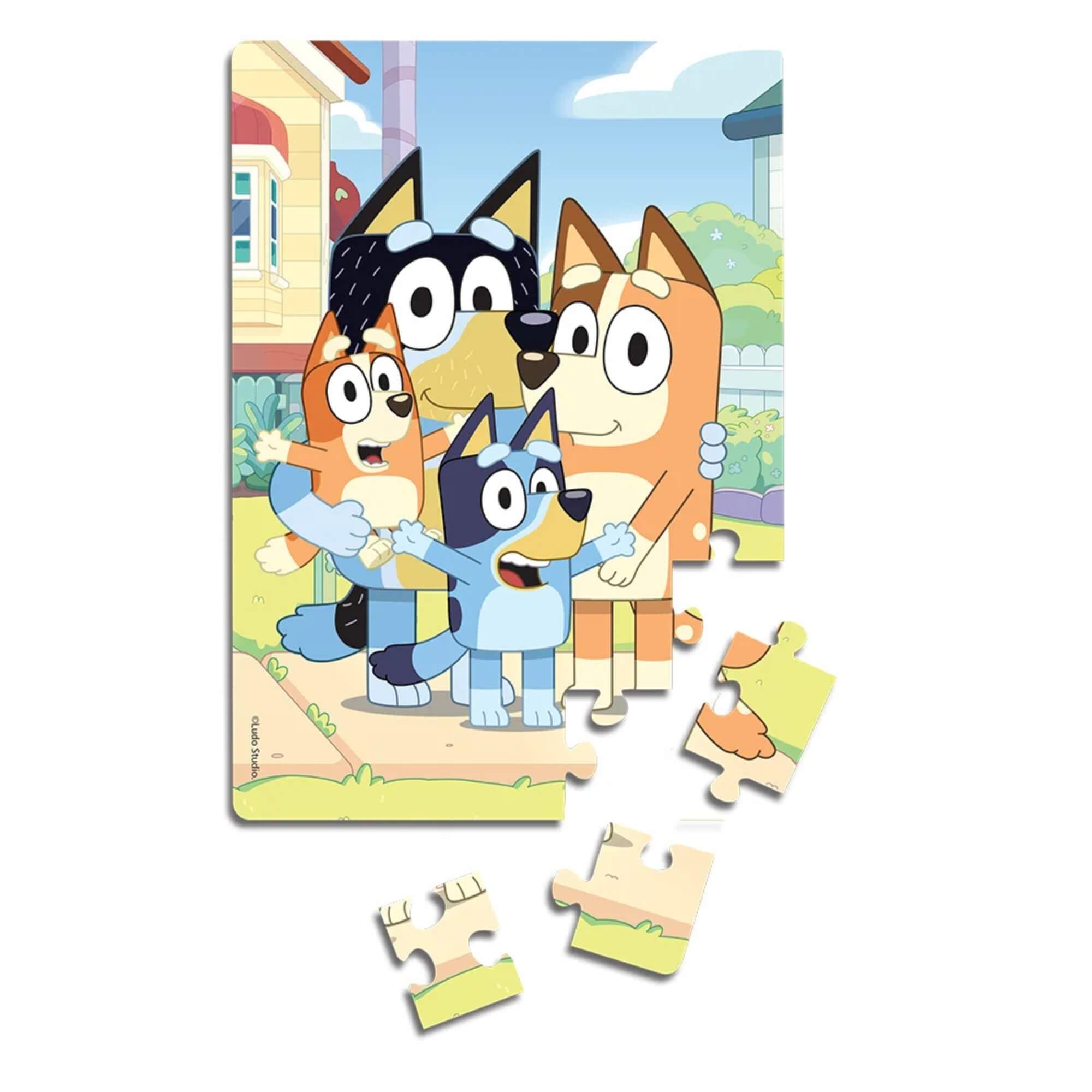 Quebra-Cabeça Puzzle Progressivo Bluey 12, 20 e 30 peças Elka - 1317