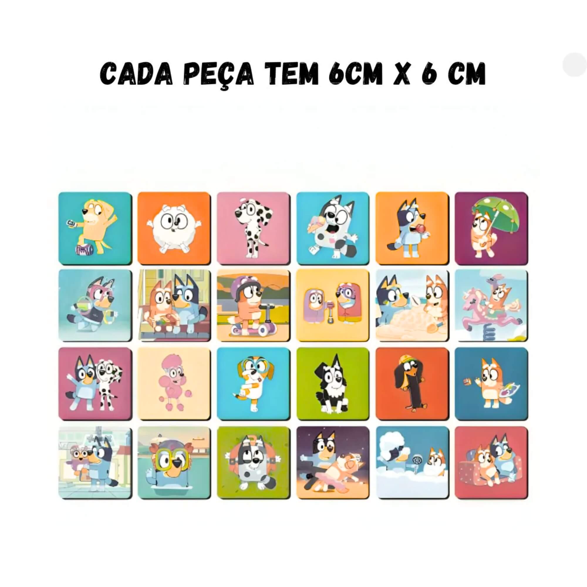 Jogo da Memoria Bluey 24 Pares de Cartas Elka - 1285