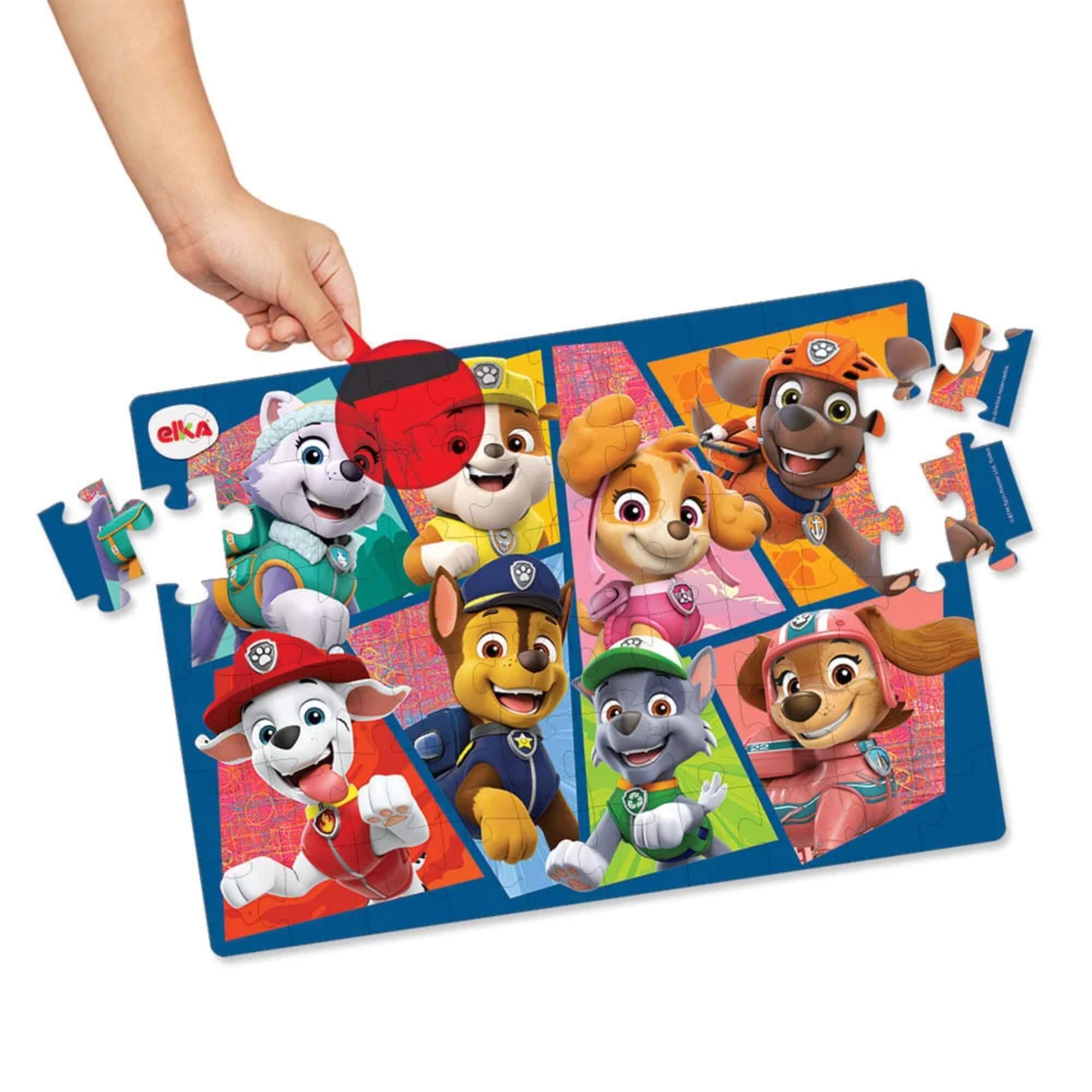 Quebra-Cabeça Puzzle Play 60 peças Patrulha Canina - Lente Mágica Elka - 1274